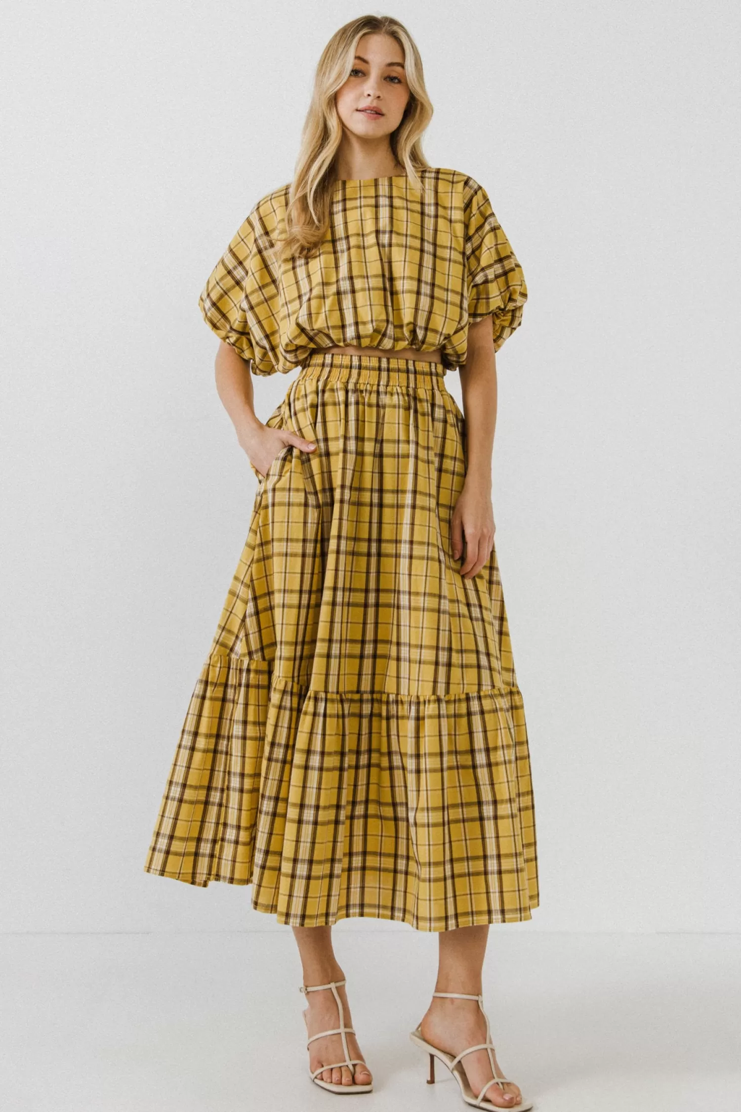 Online Plaid Maxi Skirt Date-Night Ready | Skirts