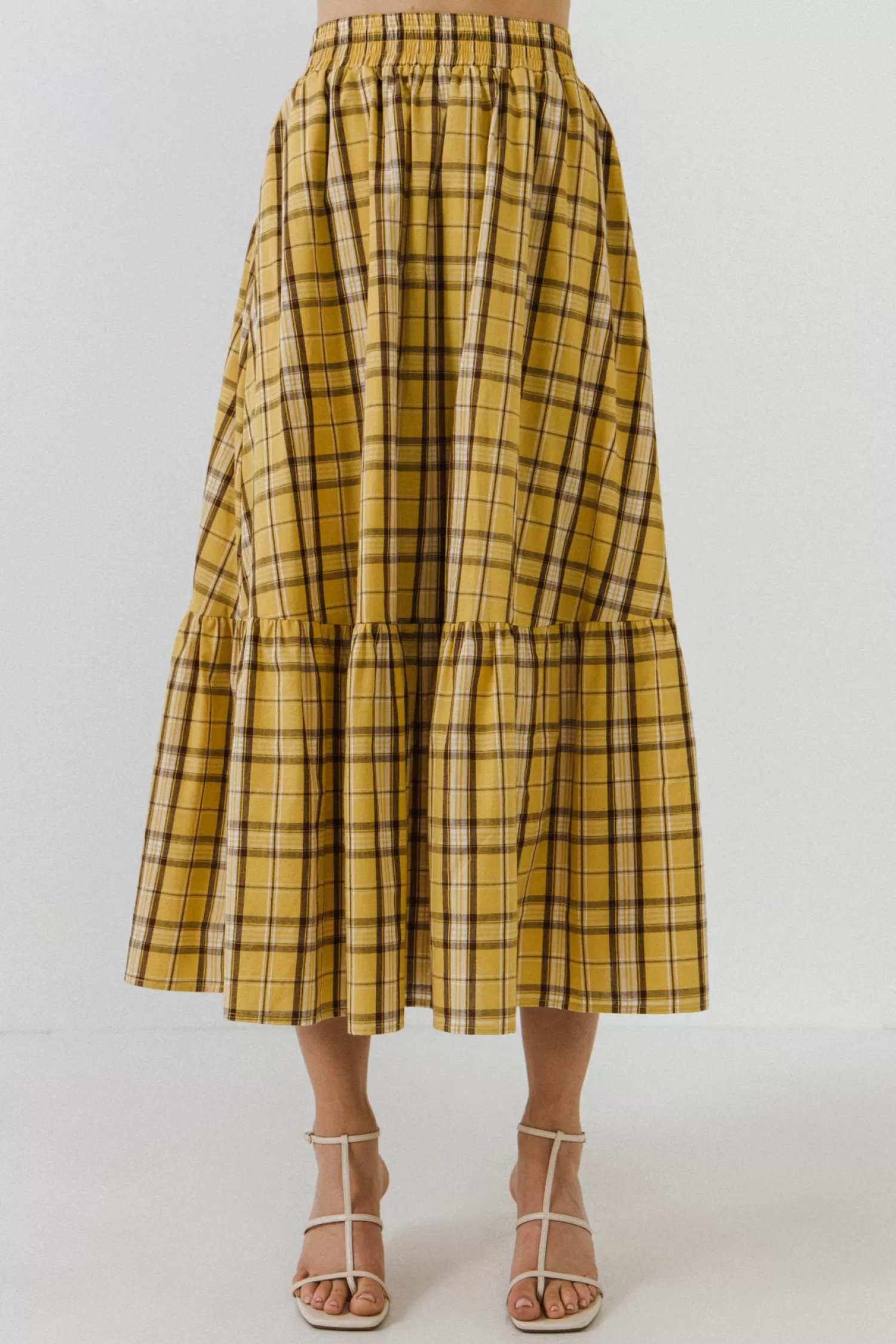 Online Plaid Maxi Skirt Date-Night Ready | Skirts