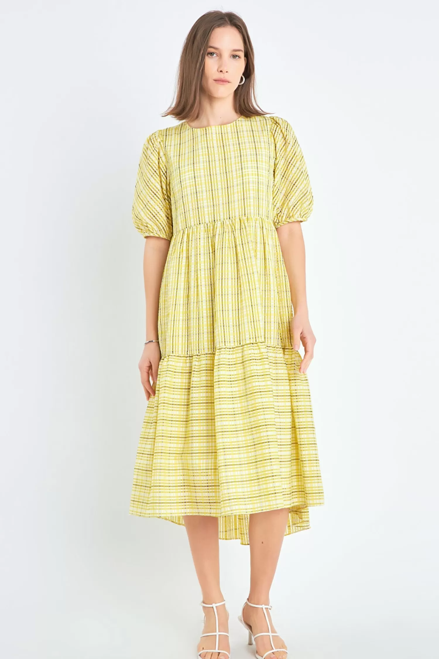 Flash Sale Plaid Midi Dress Date Night Dreams | Midi Dresses