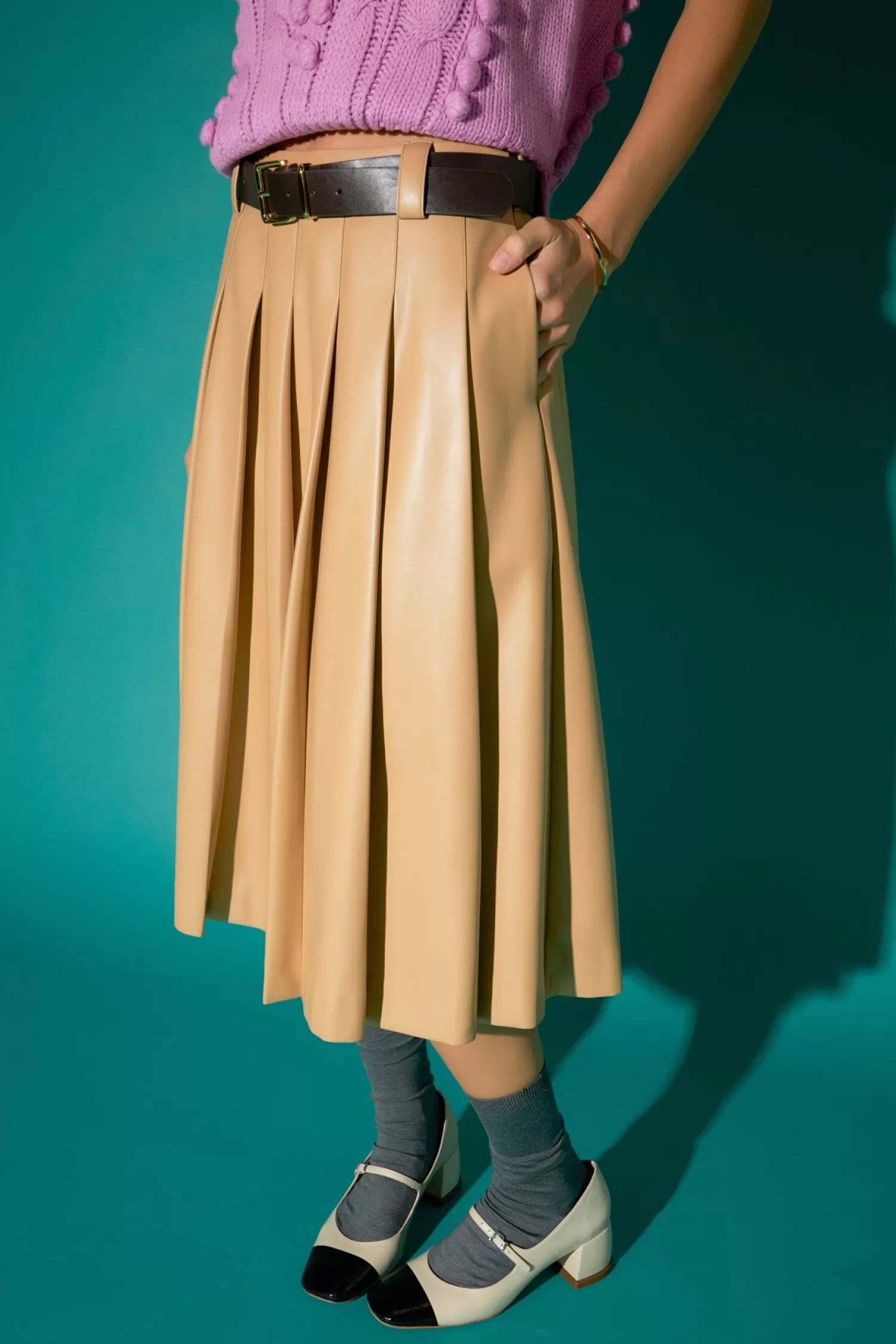 Flash Sale Pleated Midi Skirt Skirts | Bottoms