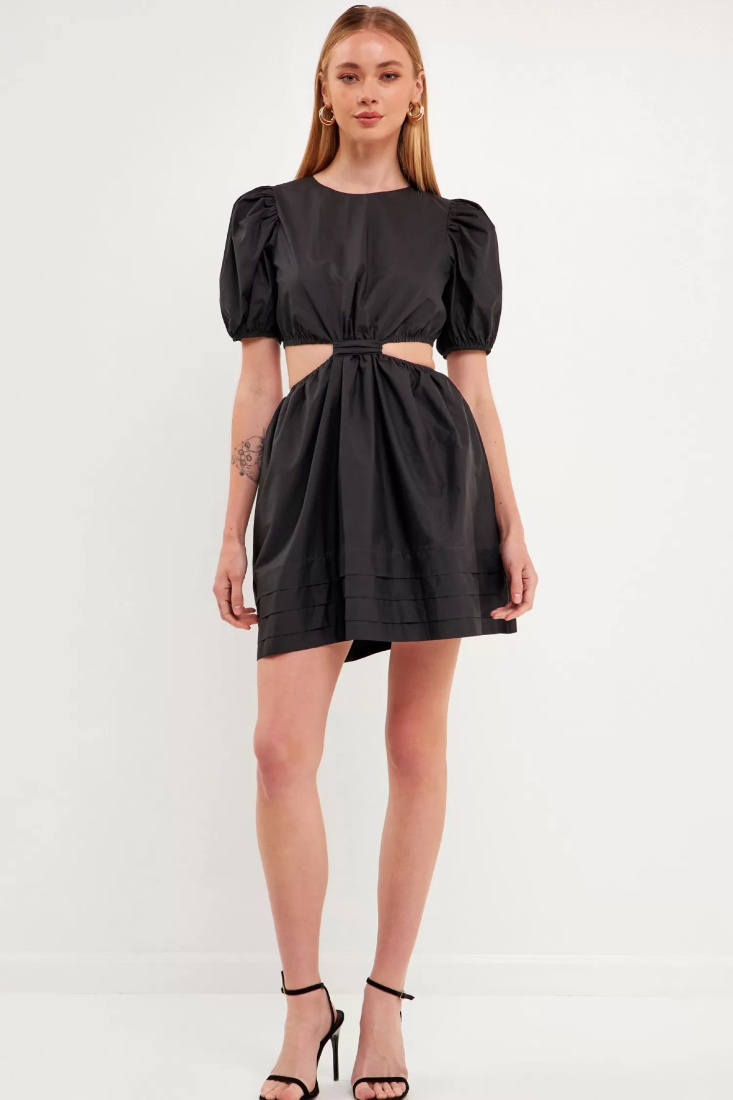 Best Sale Pleats with Cut-out Detail Mini Dress Date Night Dreams | Mini Dresses