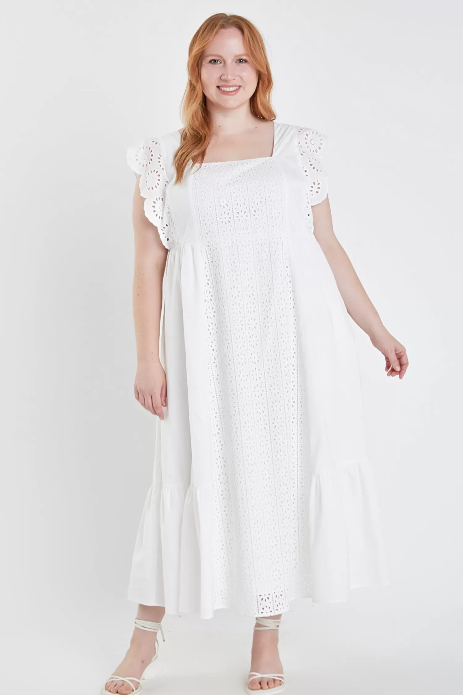 Sale Plus Size Eyelet Maxi Dress Plus Size | Dresses