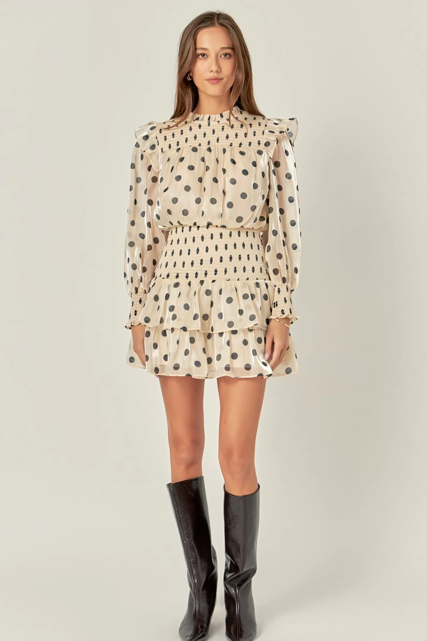 Sale Polka Dot Mini Dress Date Night Dreams | Mini Dresses