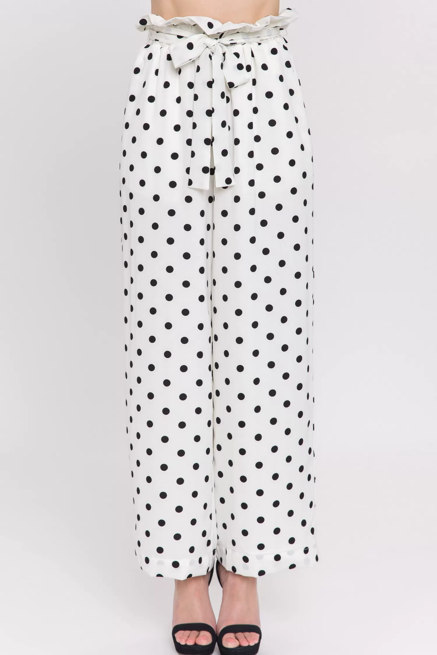 Cheap Polka Dot Wide Pants Pants | Bottoms