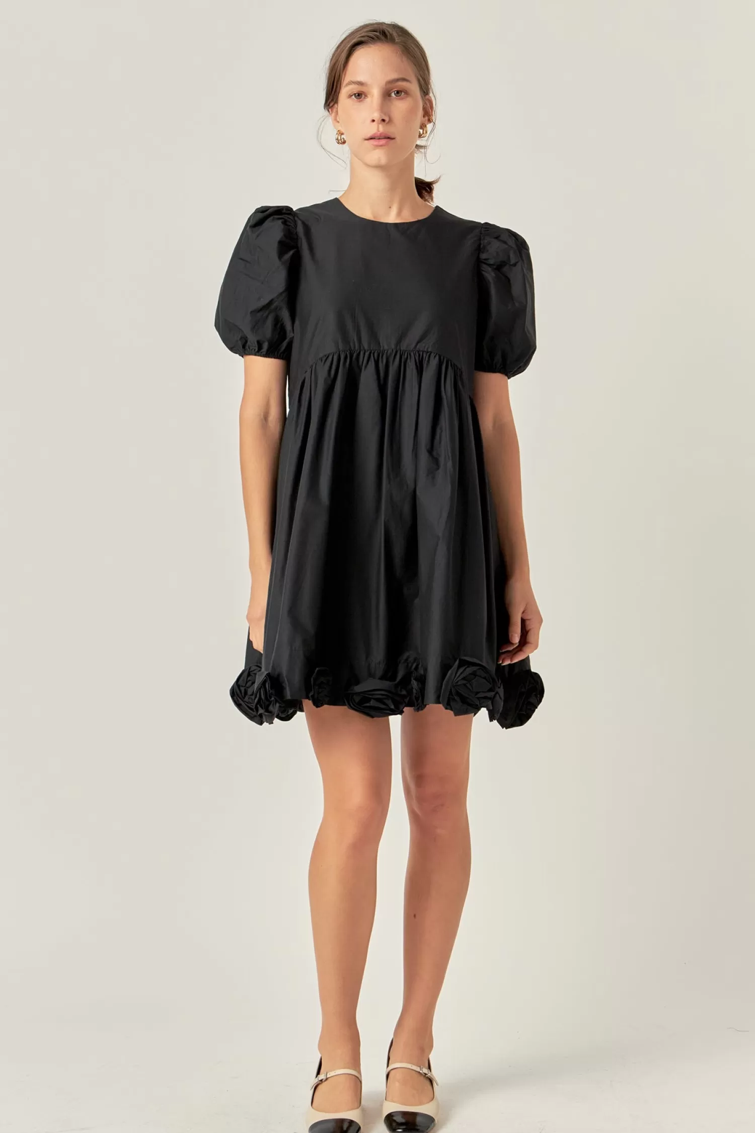 Online Poplin Corsage Mini Dress Date Night Dreams | Mini Dresses