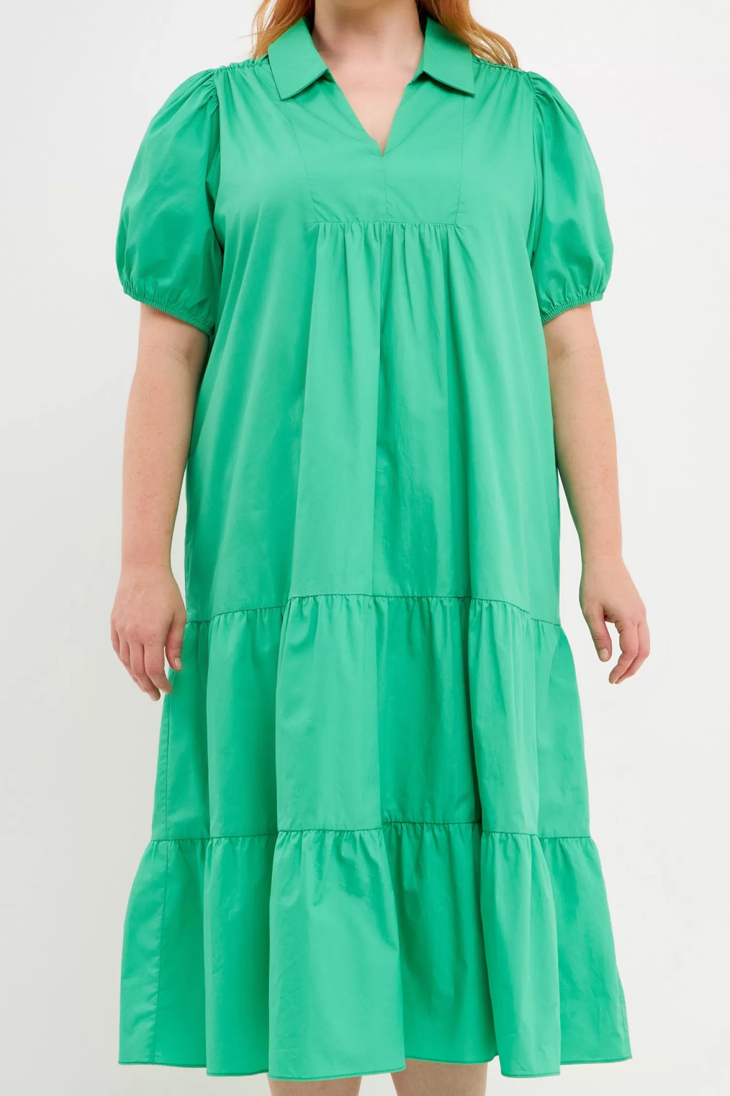 Cheap Poplin Midi Dress Midi Dresses | Plus Size