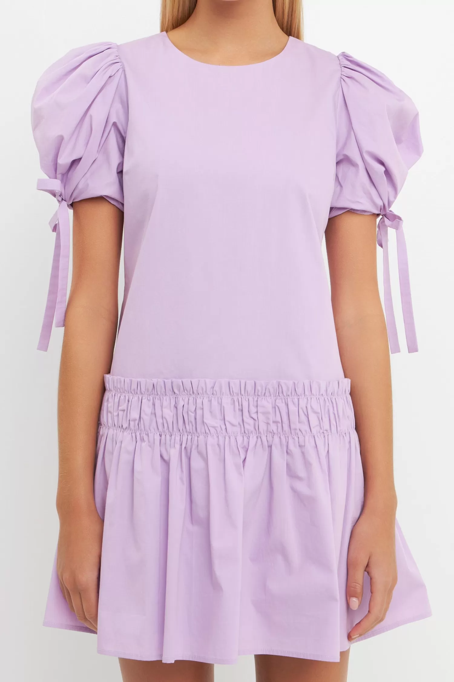 Hot Poplin Ruffle Dress with Tied Detail Mini Dresses | Best Sellers