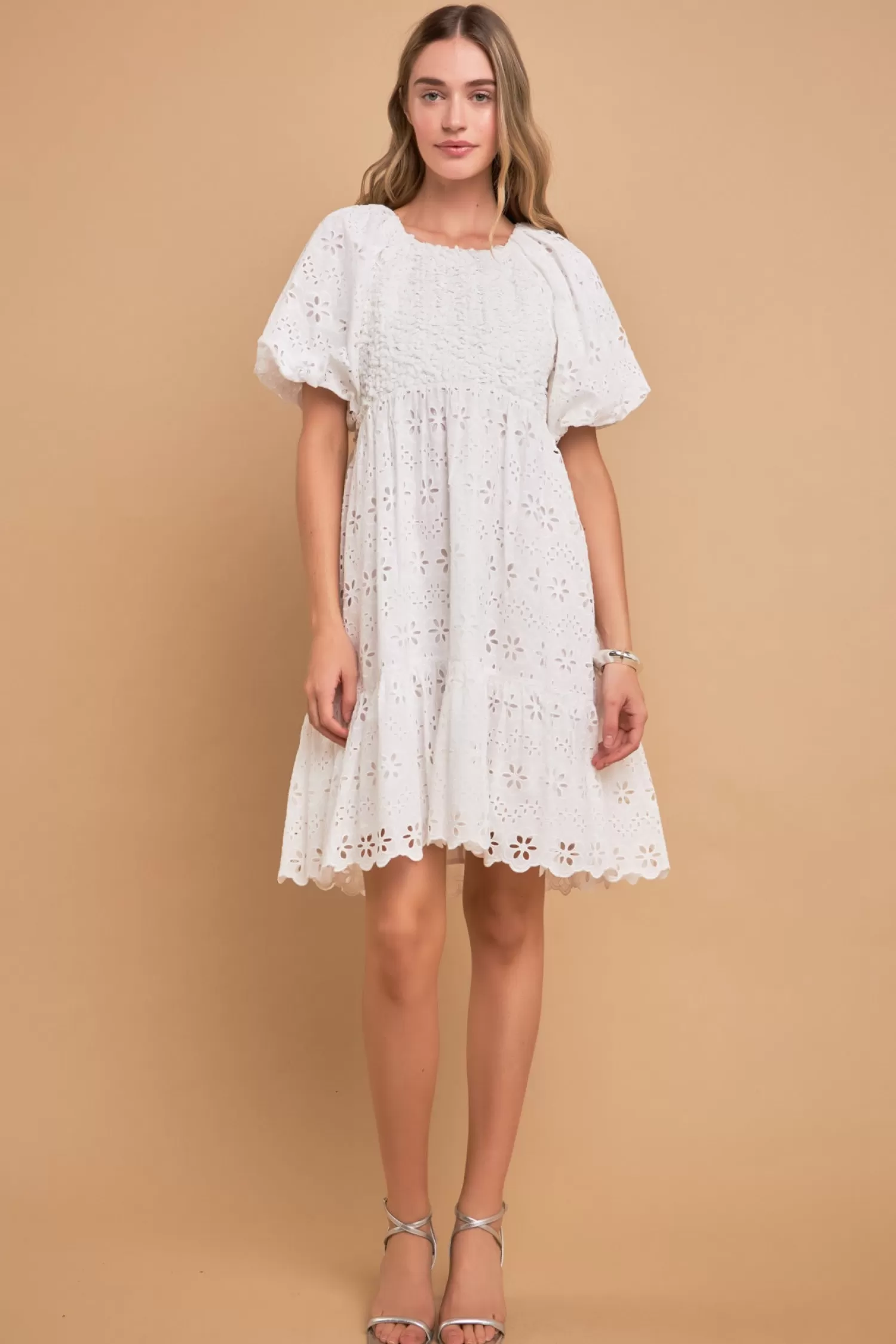 Best Premium Knit and Embroidery Combo Dress Date Night Dreams | Bridal Shower Glam