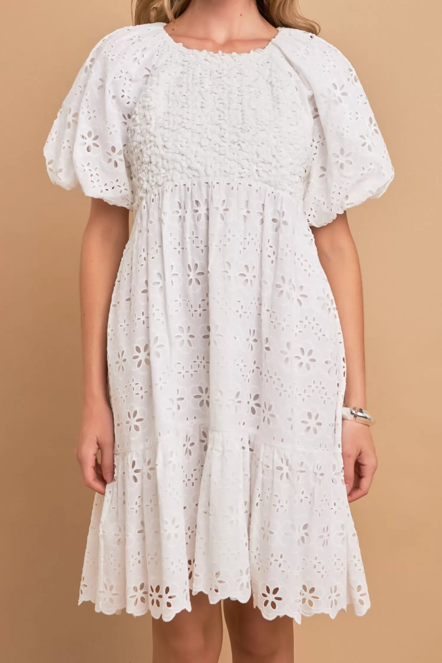 Best Premium Knit and Embroidery Combo Dress Date Night Dreams | Bridal Shower Glam