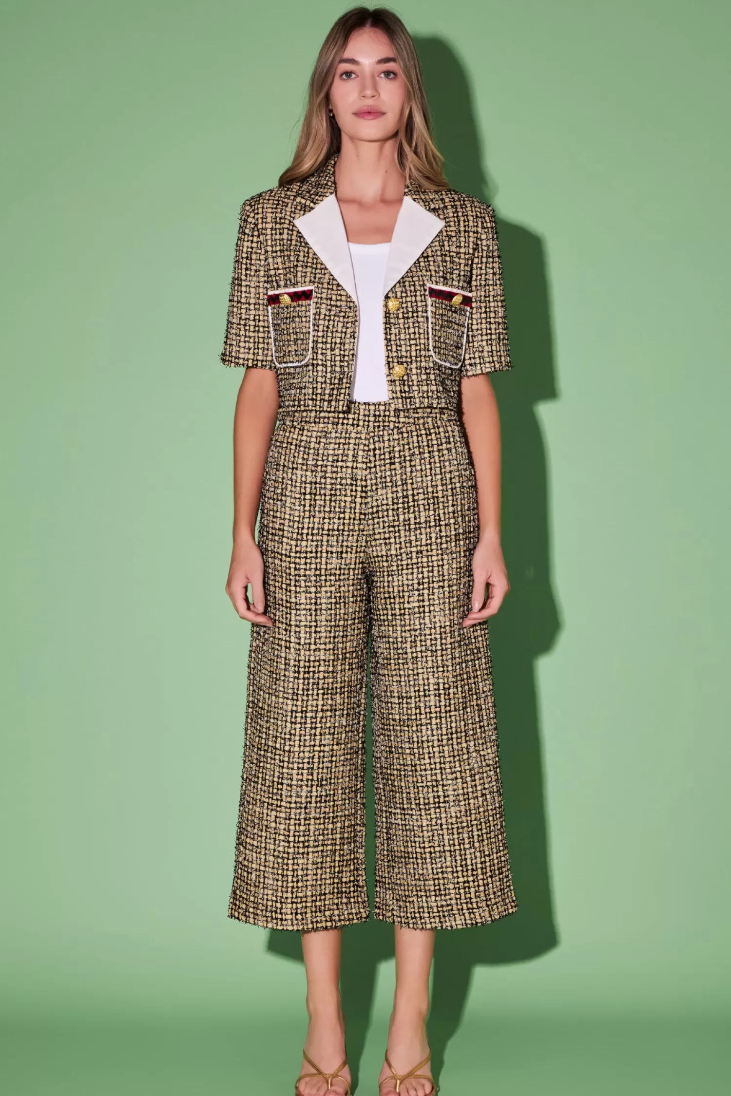 Hot Premium Tweed Culottes Premium | Best Sellers