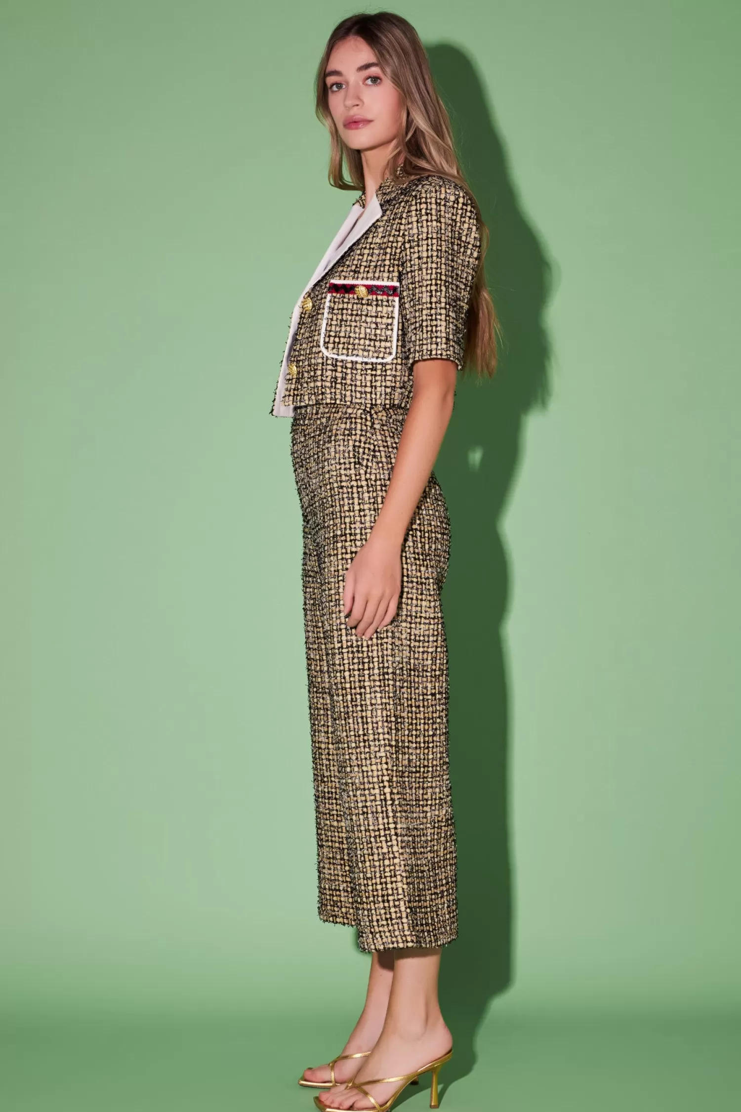 Hot Premium Tweed Culottes Premium | Best Sellers