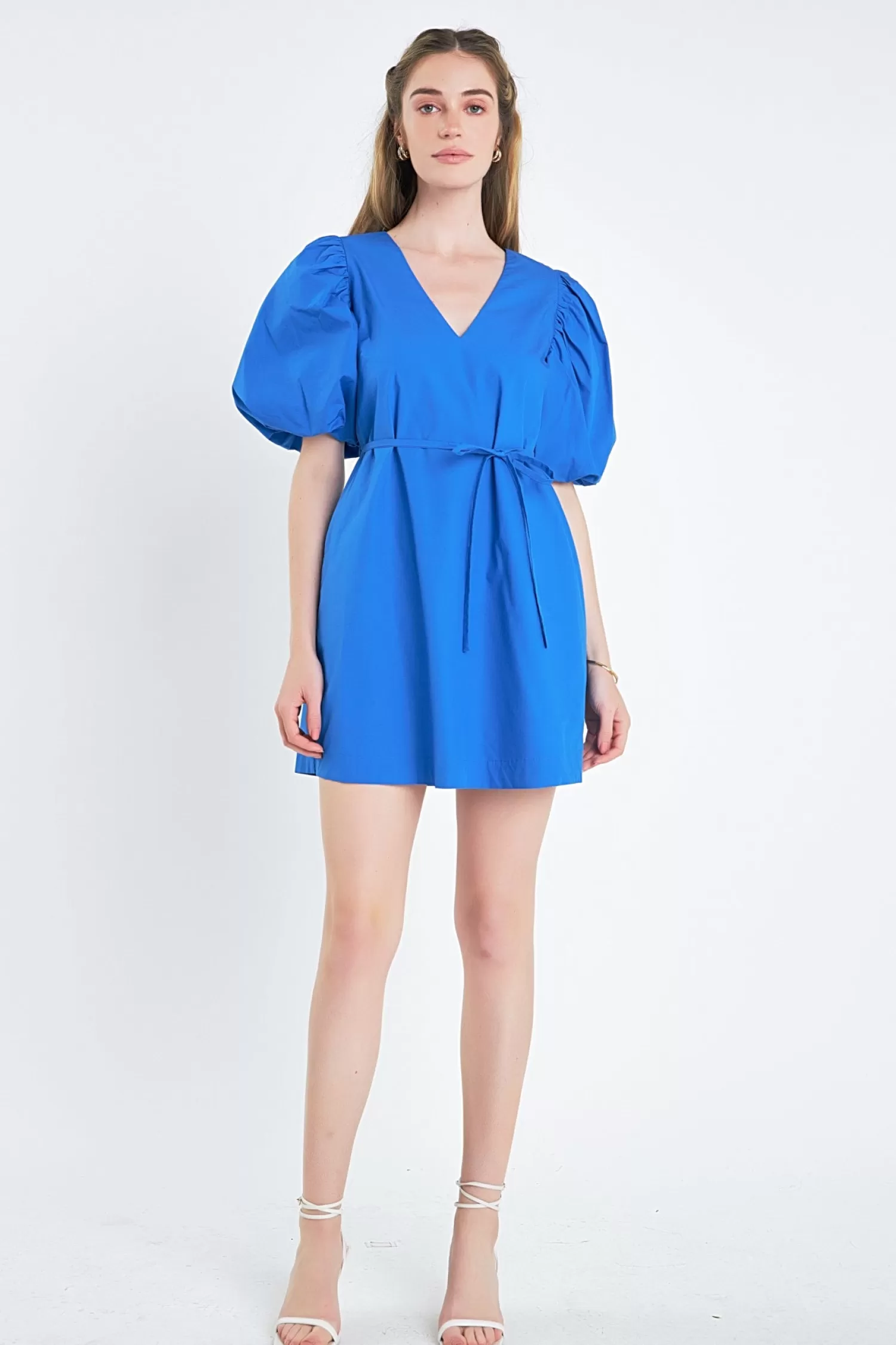 Online Puff Sleeve A-line Shift Mini Dress Date Night Dreams | Mini Dresses