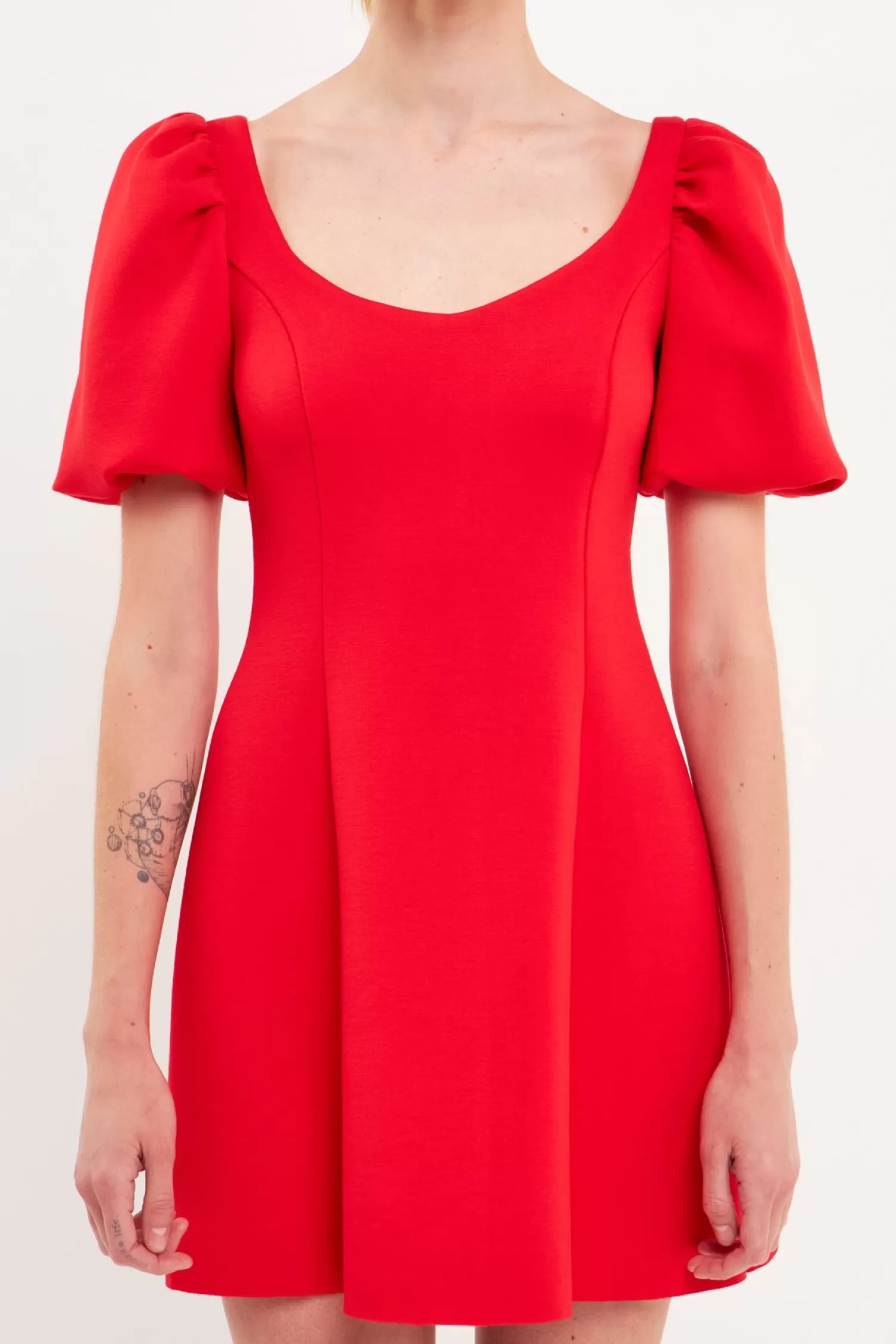 Online Puff Sleeve Mini Dress - Sale Date Night Dreams | Mini Dresses