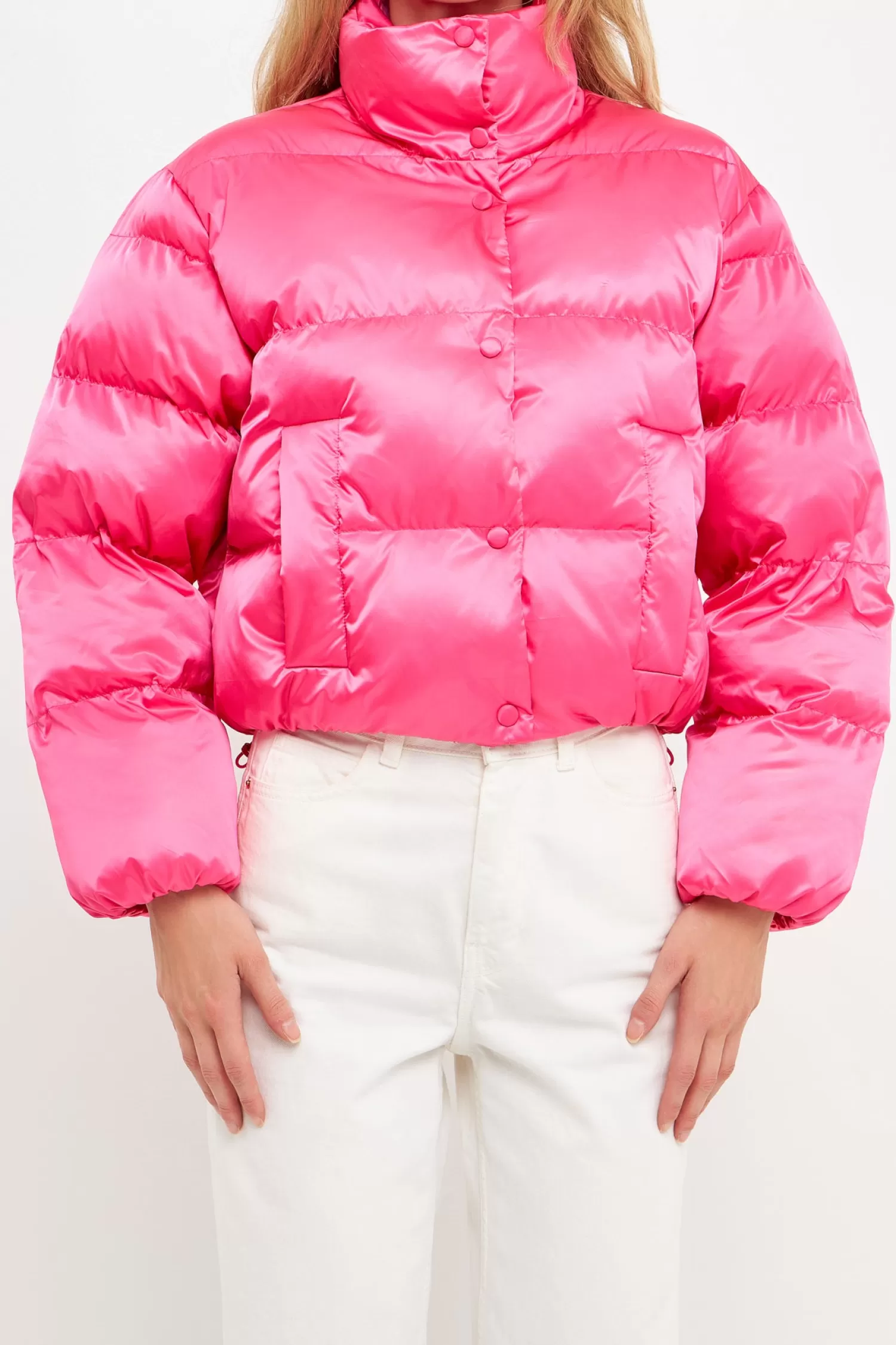 Outlet Puffer Cropped Jacket Jackets & Coats