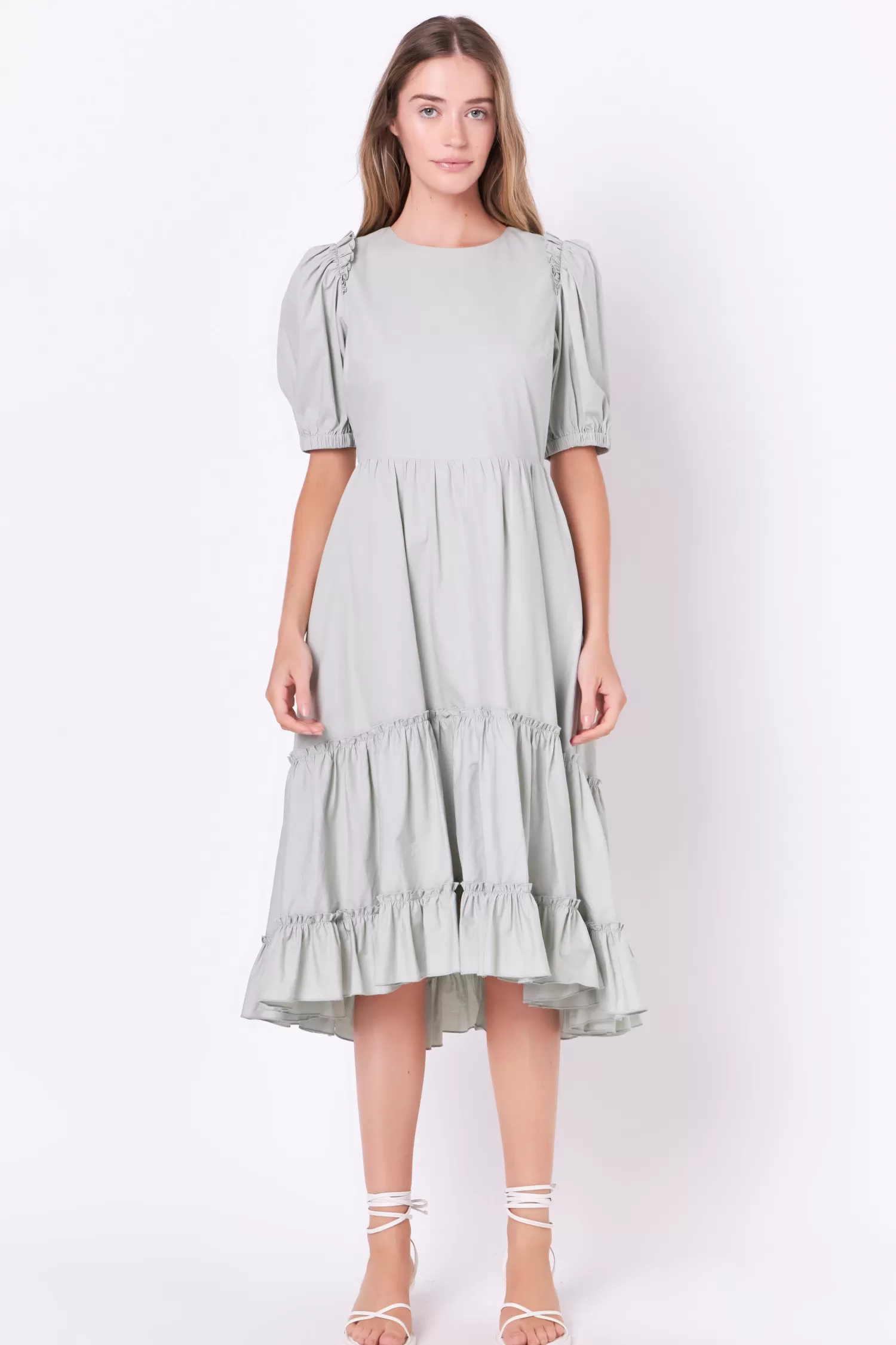 Clearance Ruffle Detail Midi Dress Midi Dresses | Lounge & Casual