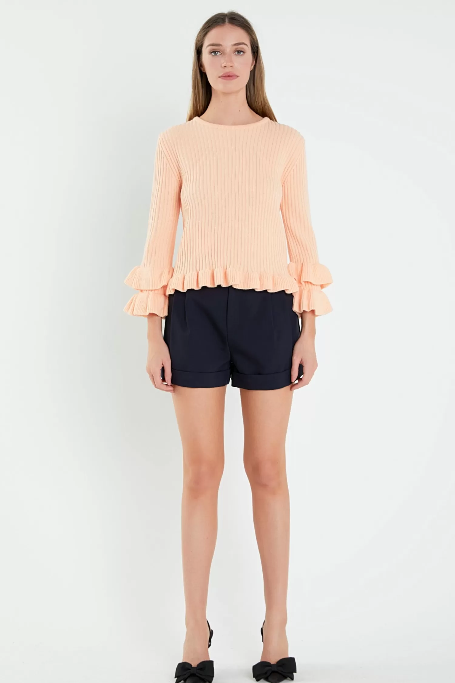 Store Ruffle Detail Sweater Frills And Thrills | Sweaters & Knits