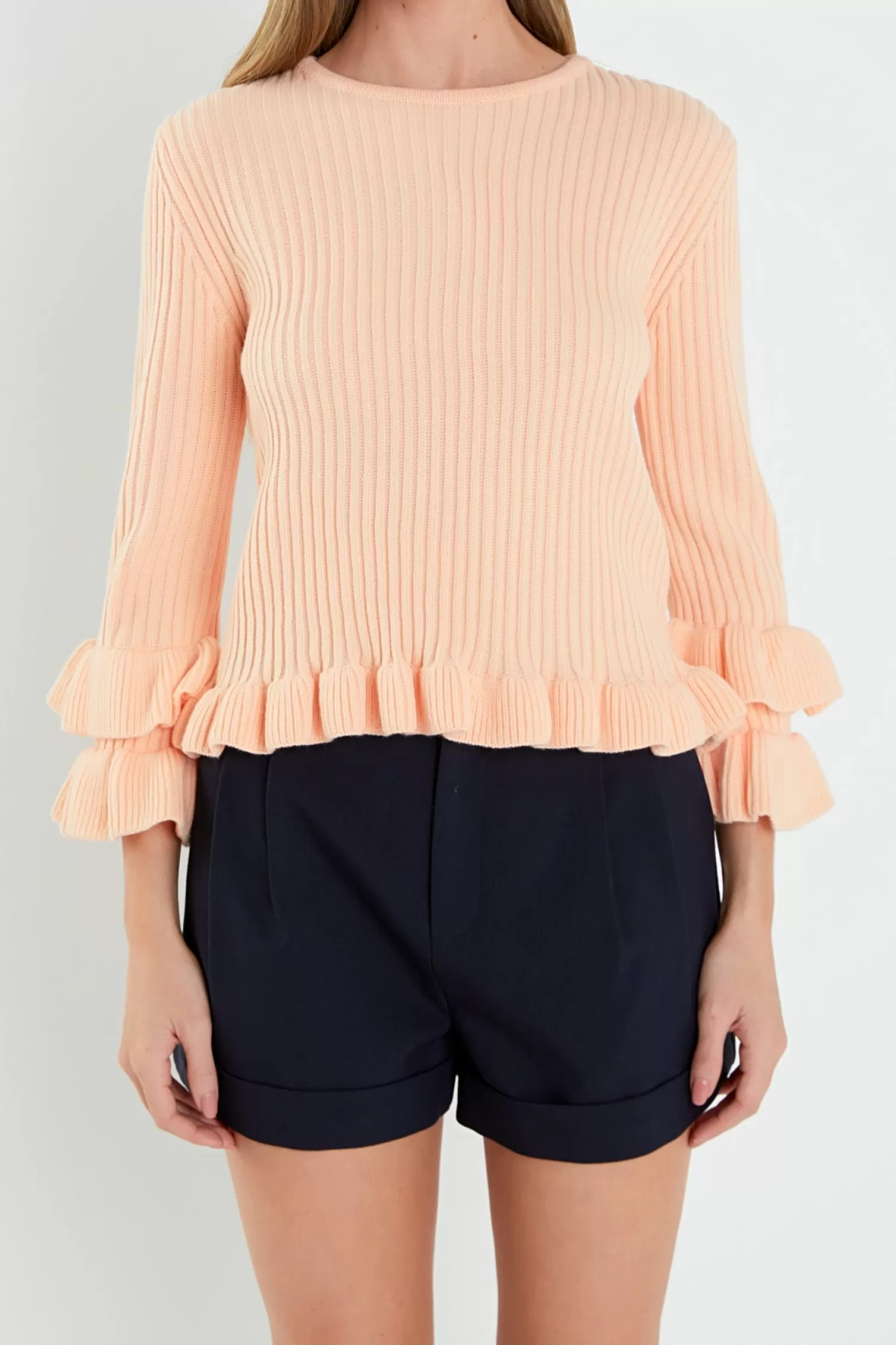 Store Ruffle Detail Sweater Frills And Thrills | Sweaters & Knits