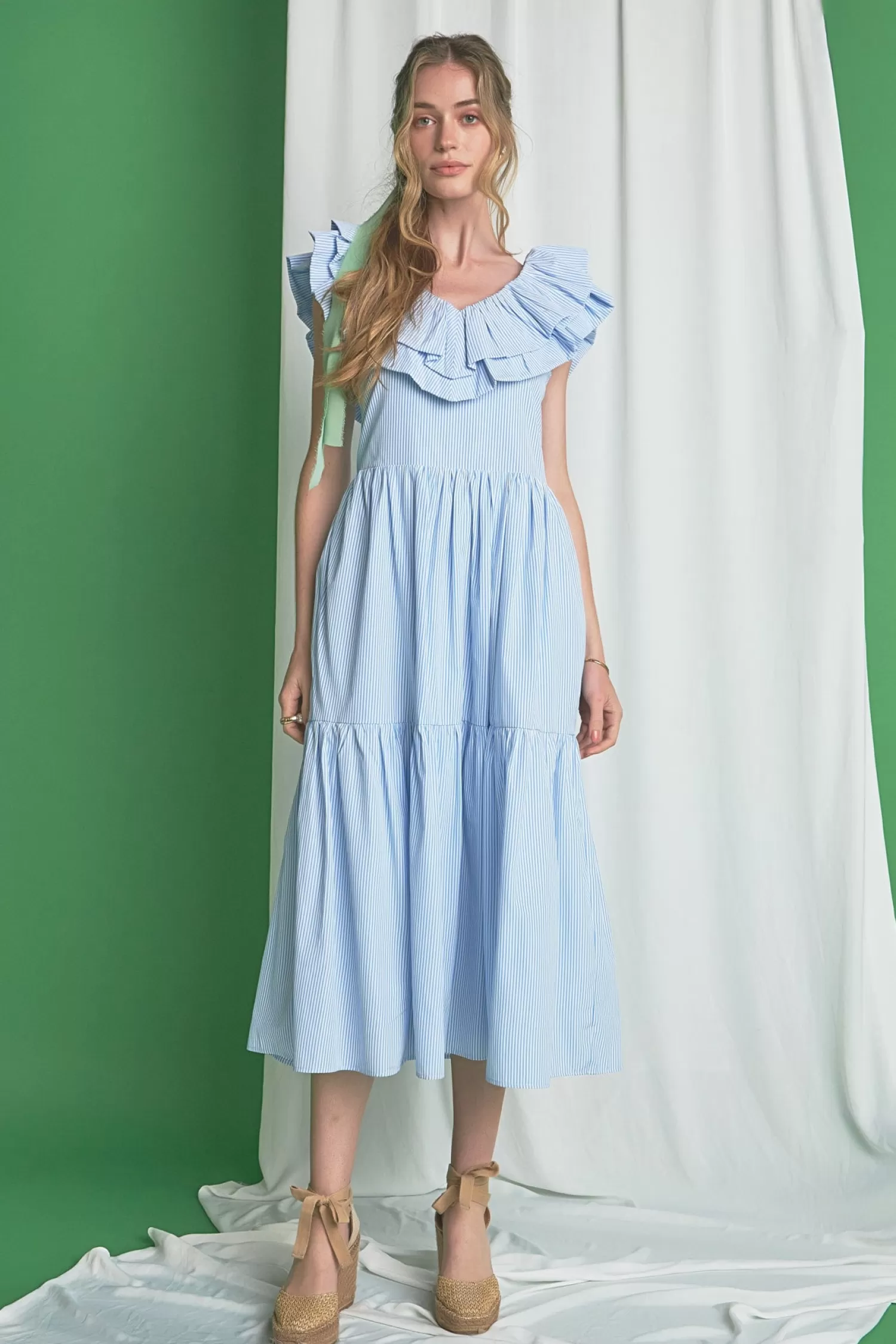 Clearance Ruffle Maxi Dress Maxi Dresses | Frills And Thrills