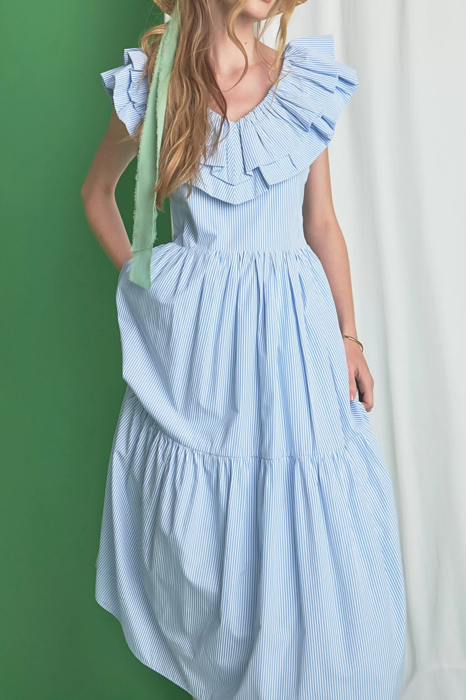 Clearance Ruffle Maxi Dress Maxi Dresses | Frills And Thrills