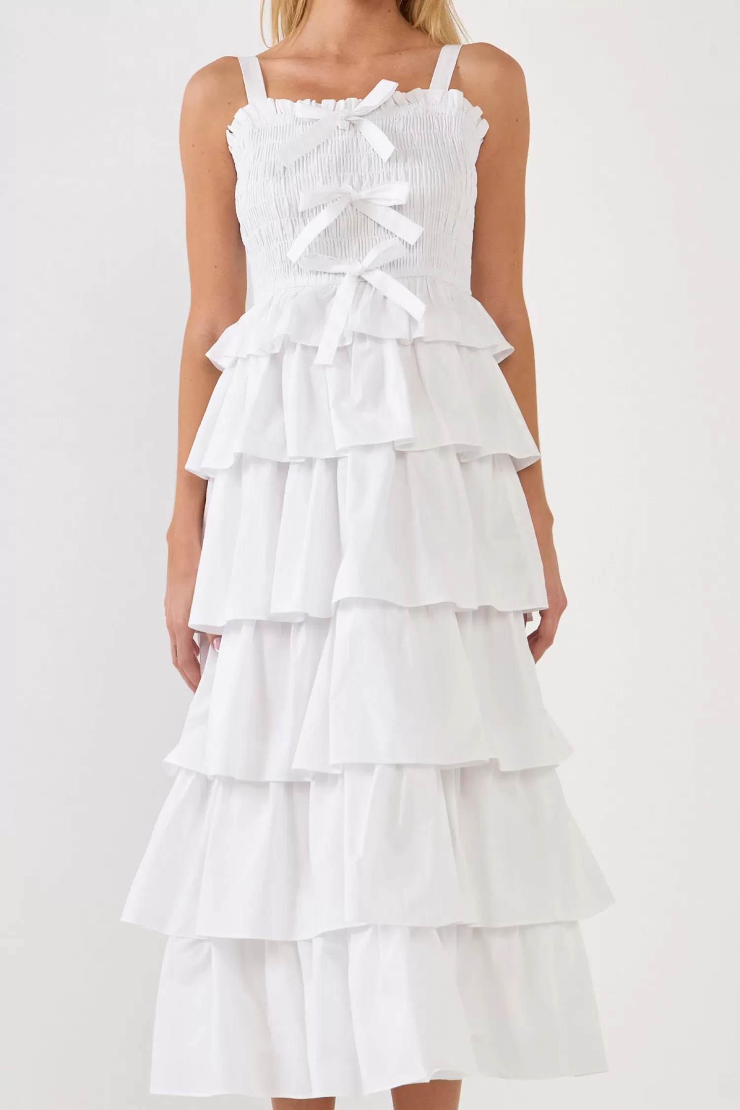 Online Ruffle Tiered Maxi Dress with Ties Date Night Dreams | Bridal Shower Glam