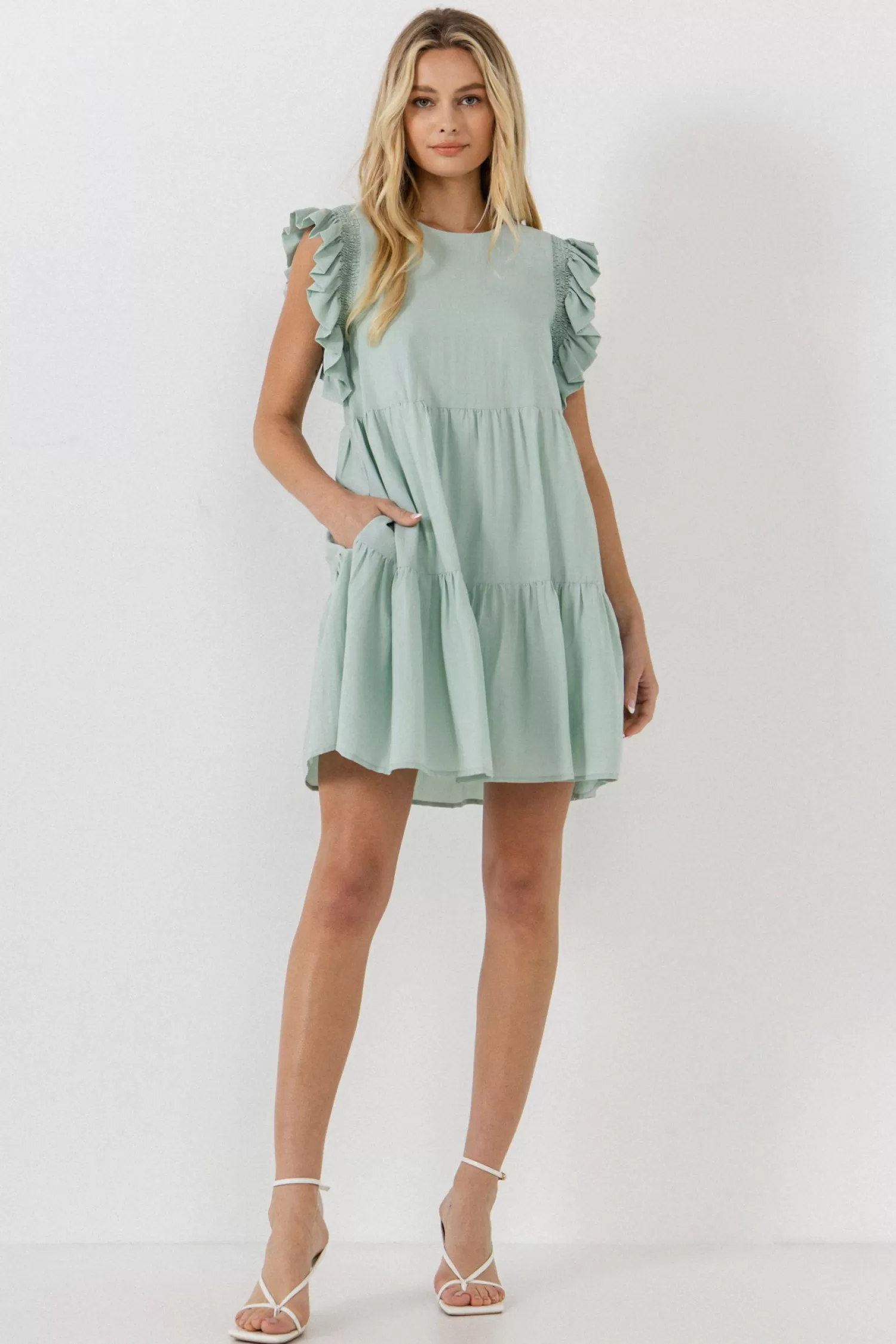 Best Sale Ruffled Detail Mini Dress Mini Dresses | Frills And Thrills