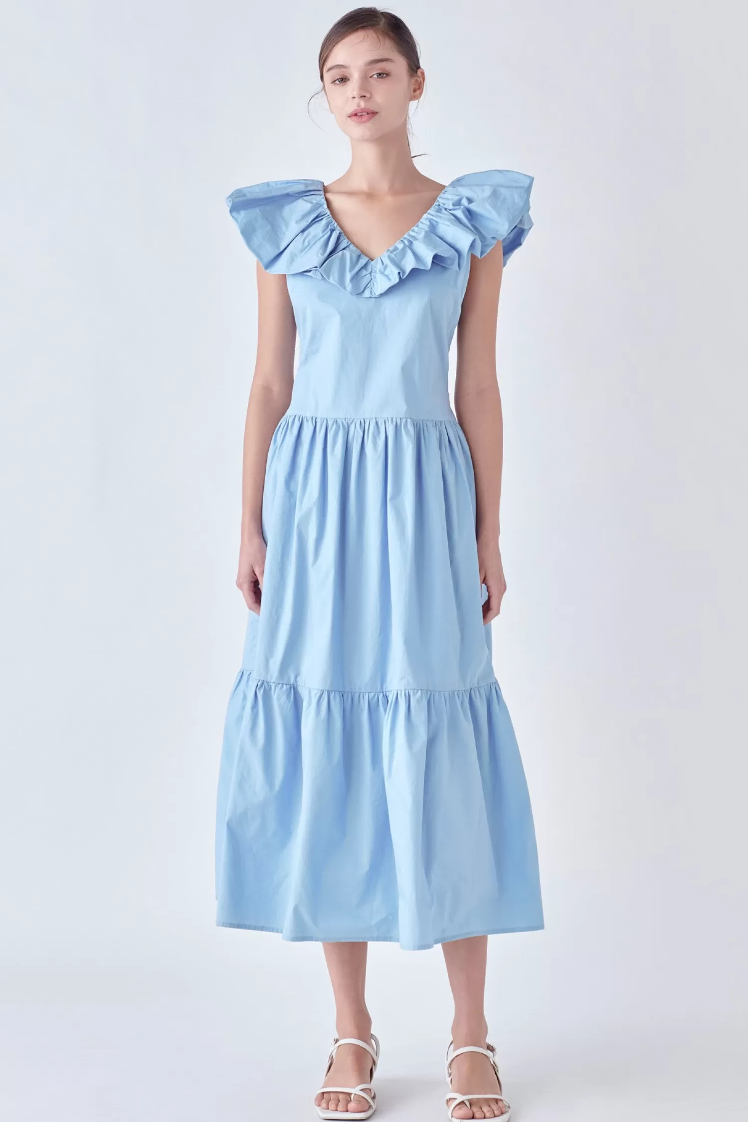 Outlet Ruffled Midi Dress Special Occasion | Resort Ready