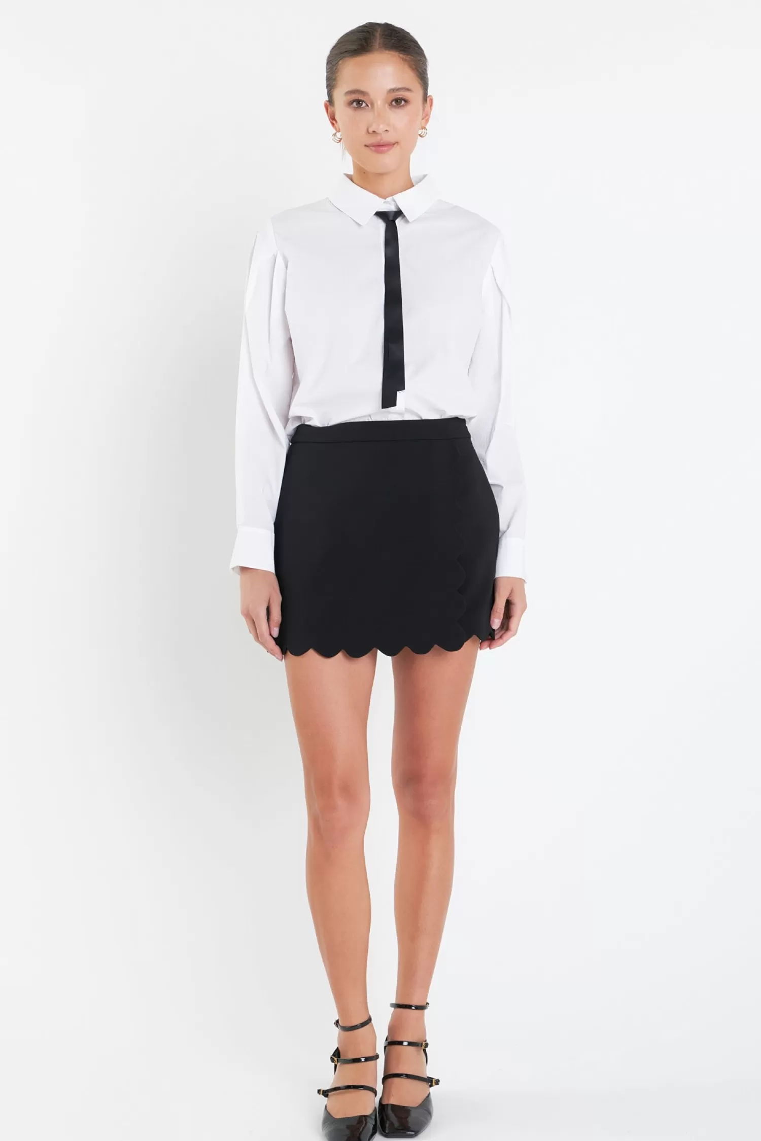 Clearance Scallop Skort Mini Dresses | Skorts