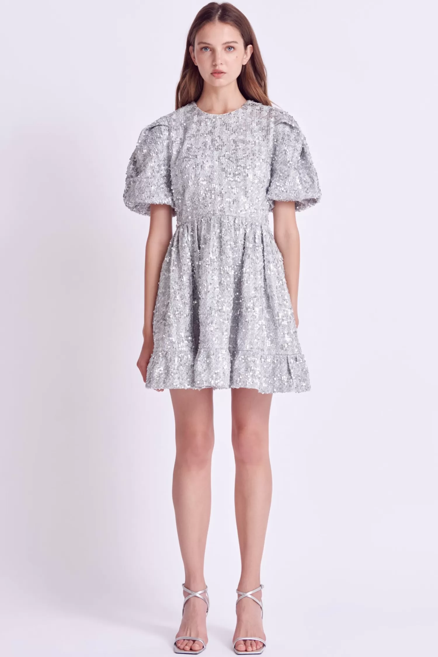 Sale Sequin Tweed Tiered Mini Dress Mini Dresses | Wedding Guest Dresses