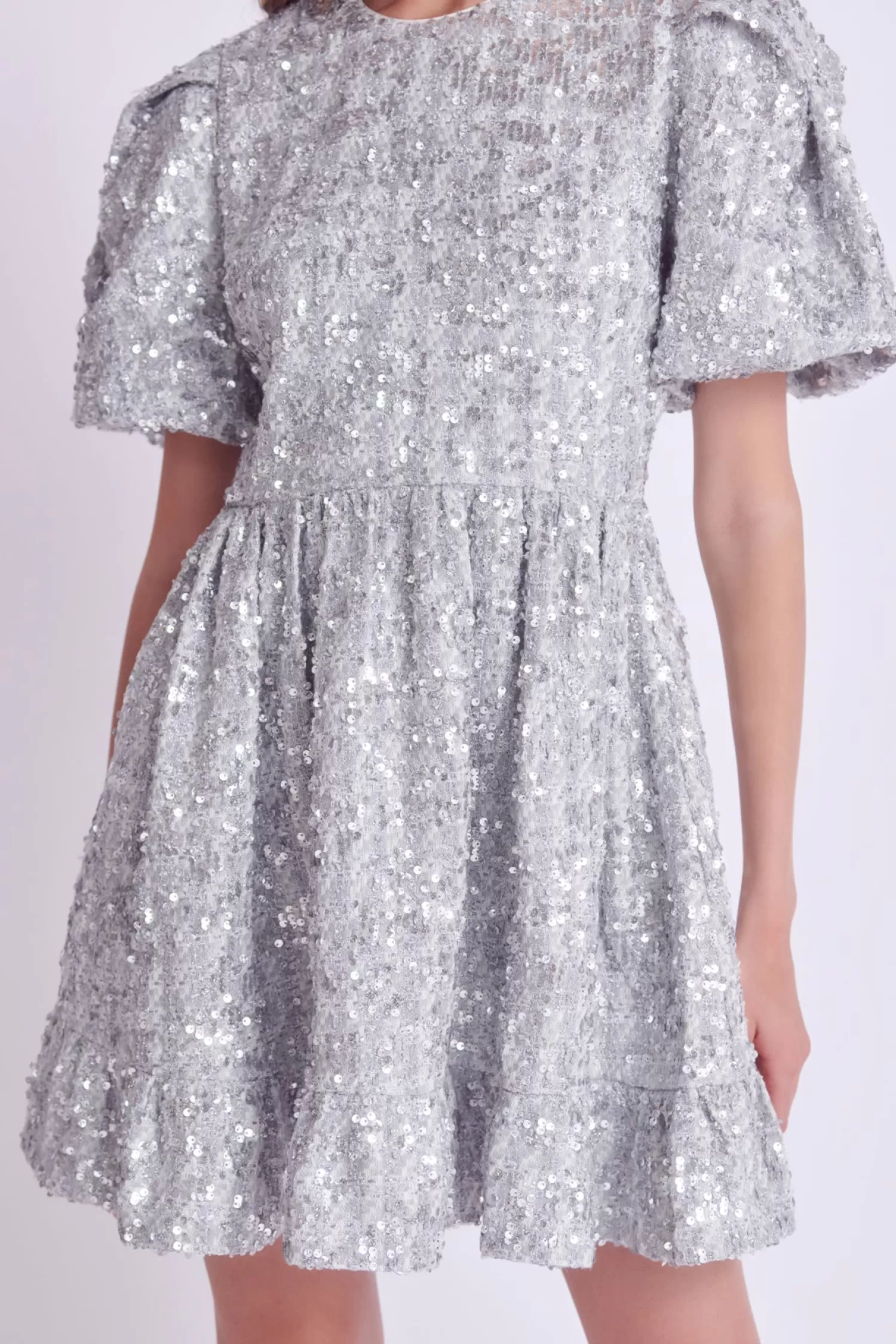 Sale Sequin Tweed Tiered Mini Dress Mini Dresses | Wedding Guest Dresses