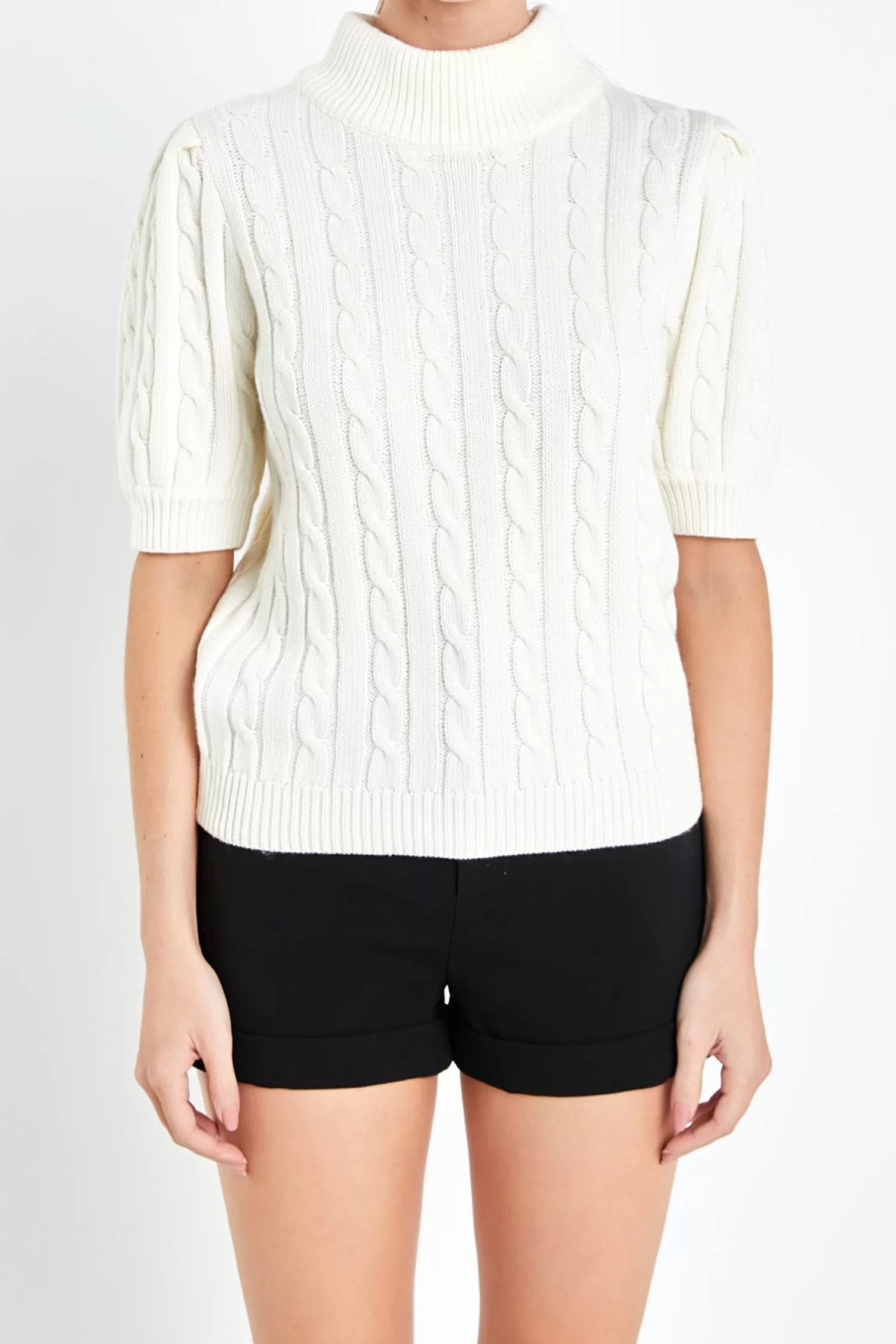 Store Short-Sleeve Cable-Knit Sweater Best Sellers | Tops