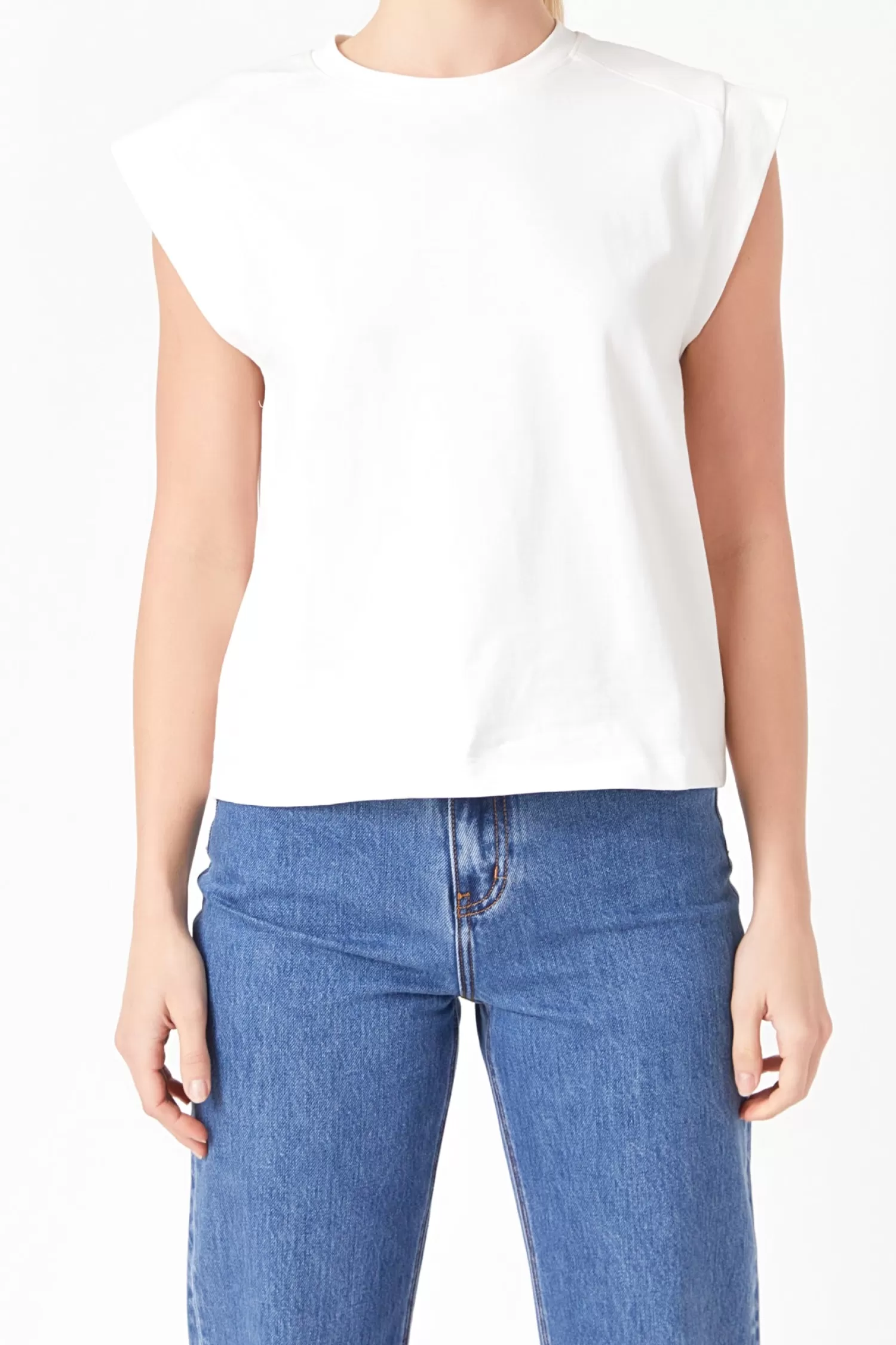 Flash Sale Solid Ribbed Cotton T-shirt Bridal Bliss | Tops