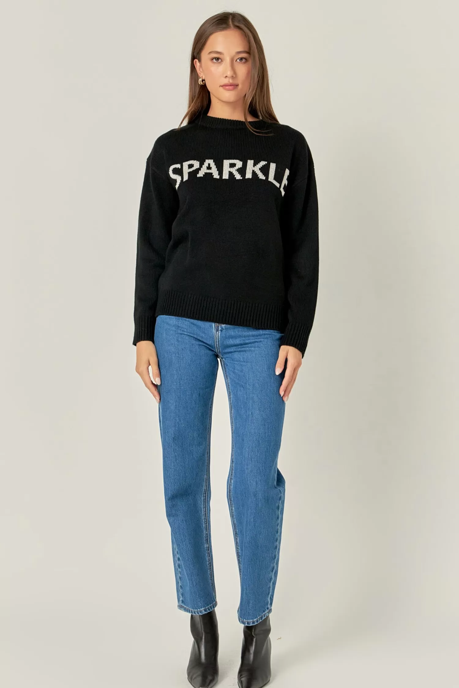 Shop Sparkle Lettering Sweater Best Sellers | Sweaters & Knits