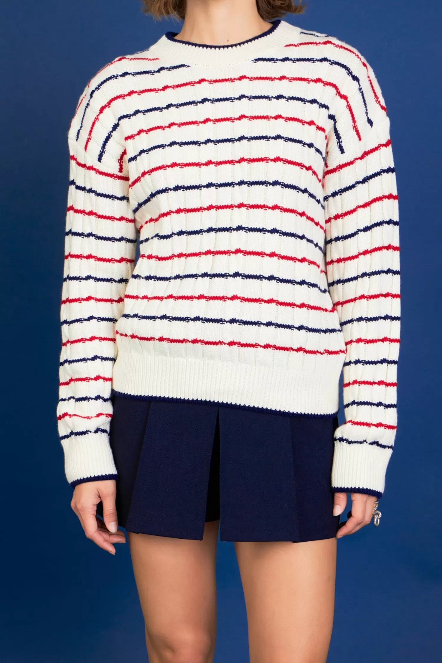 Best Stripe Cable Knit Stripe Wonders | Tops