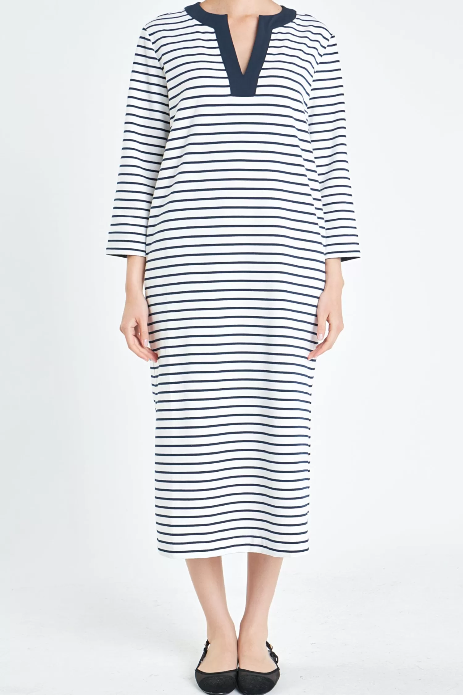 New Stripe Jersey Midi Dress Midi Dresses | Lounge & Casual