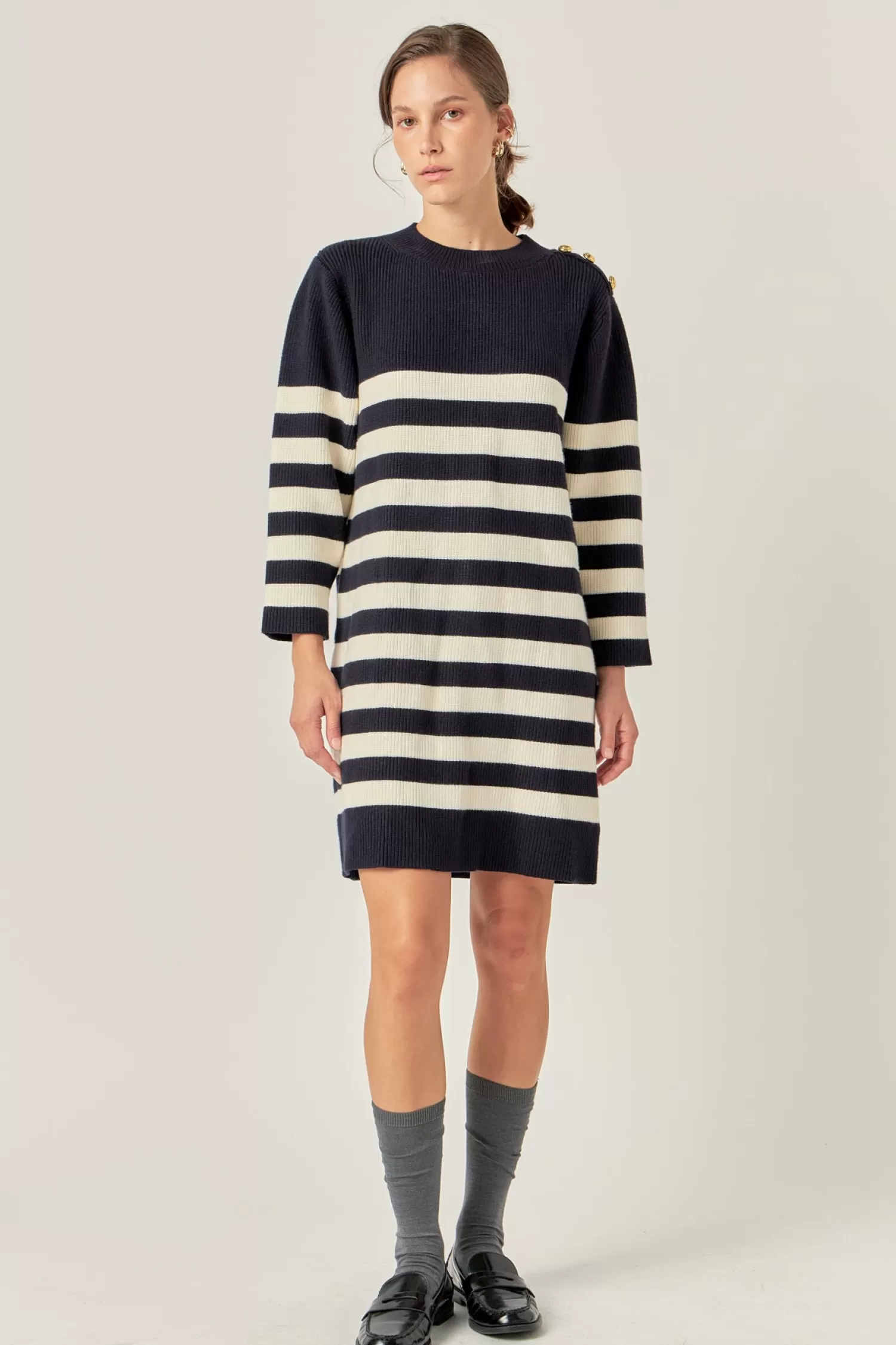 Flash Sale Stripe Knit Dress Dresses