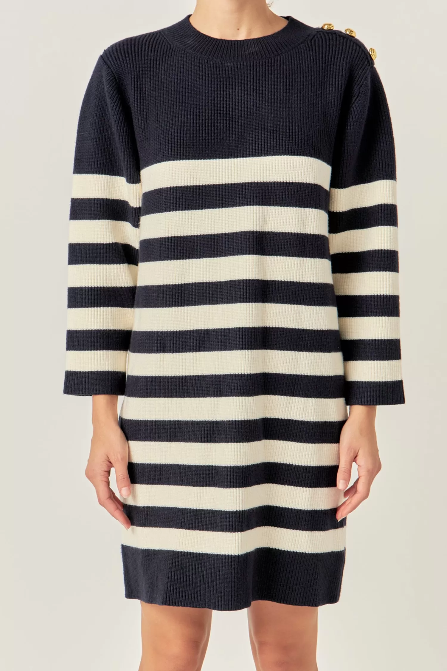 Flash Sale Stripe Knit Dress Dresses