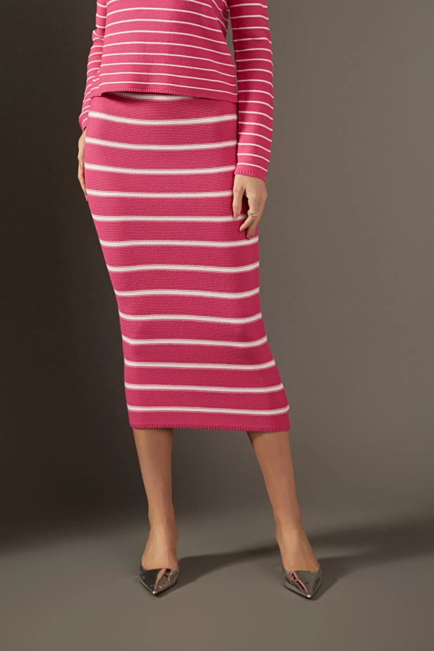 Best Sale Stripe Knit Midi Skirt Skirts | Bottoms