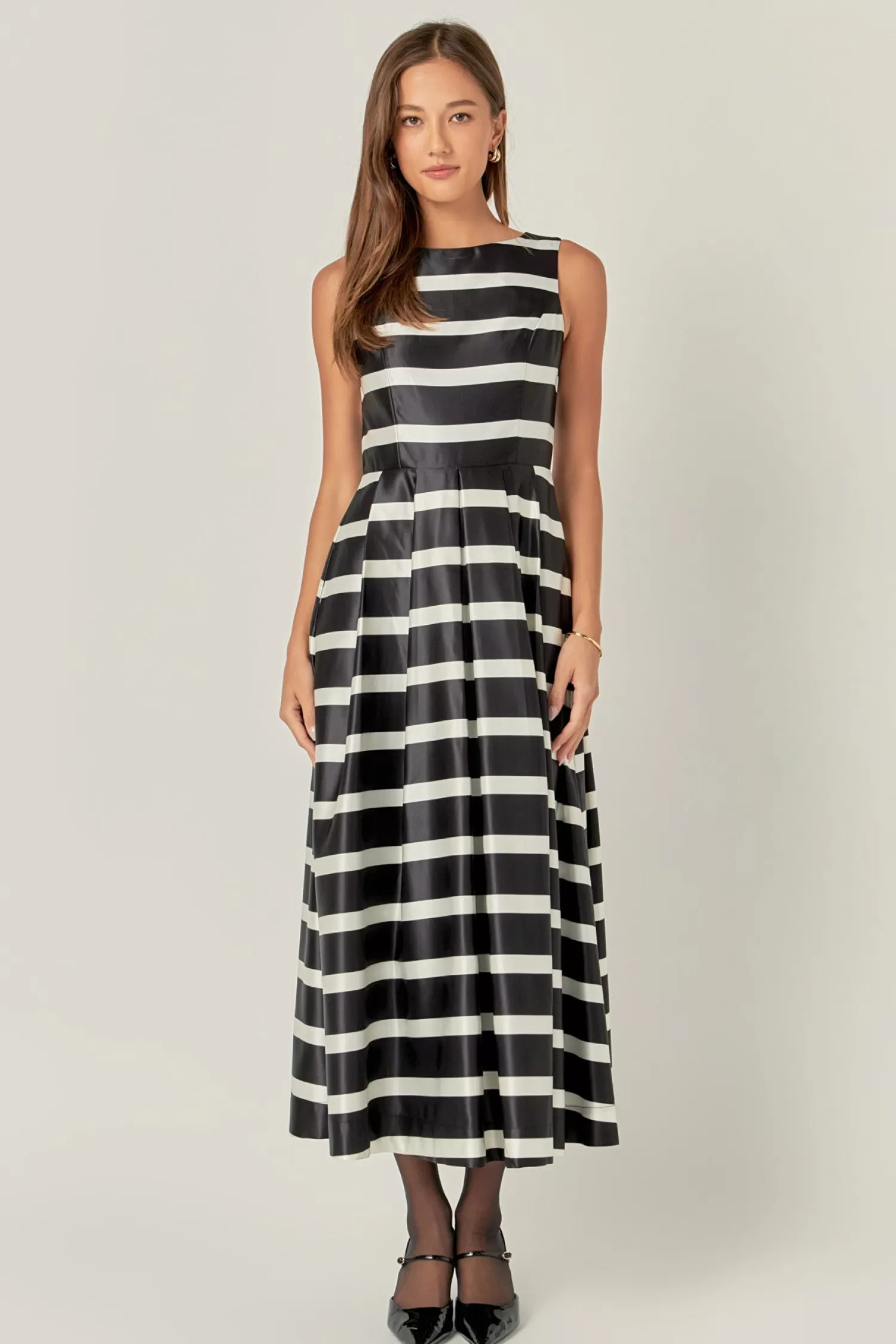 Outlet Stripe Midi Dress Stripe Wonders | Dresses