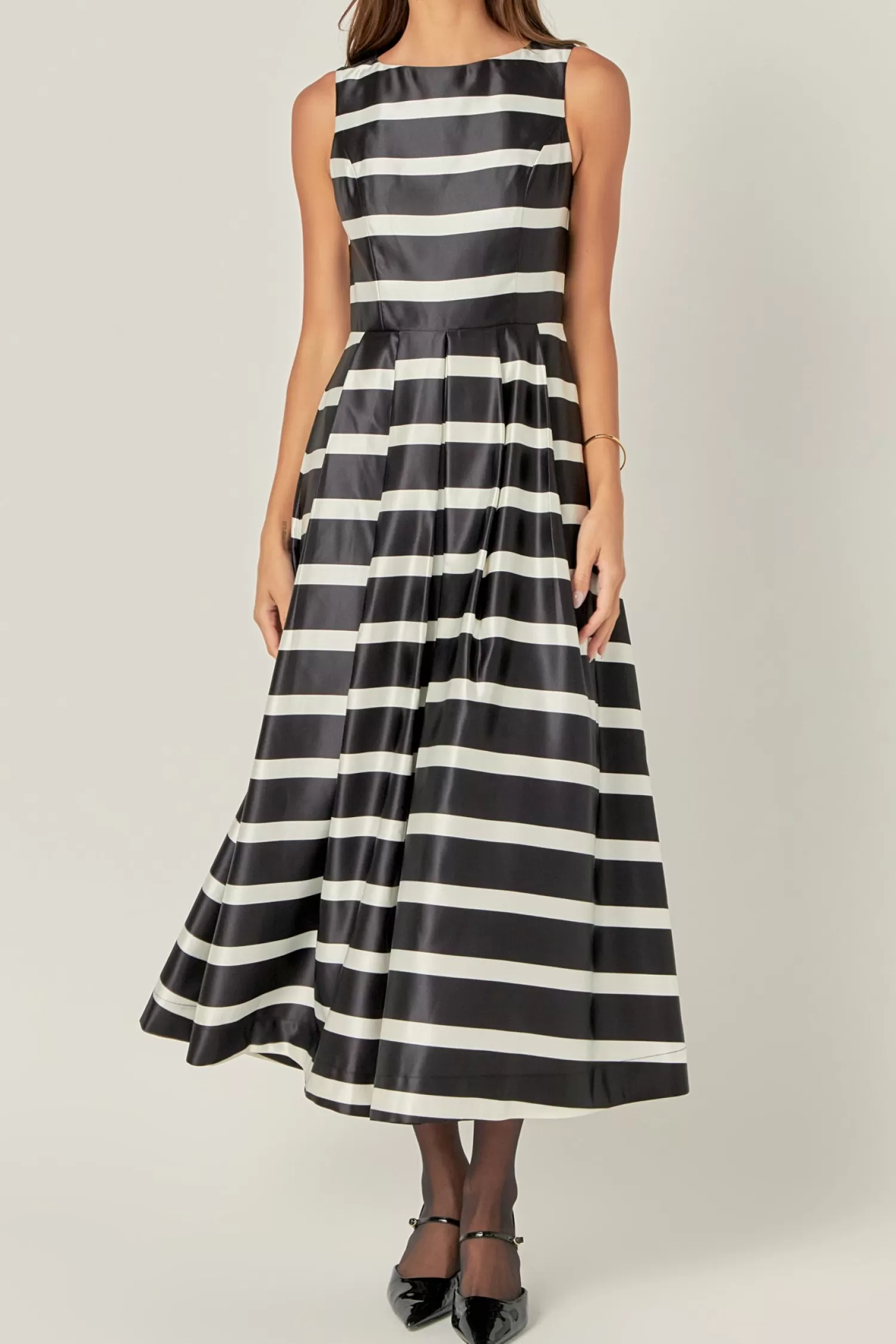 Outlet Stripe Midi Dress Stripe Wonders | Dresses