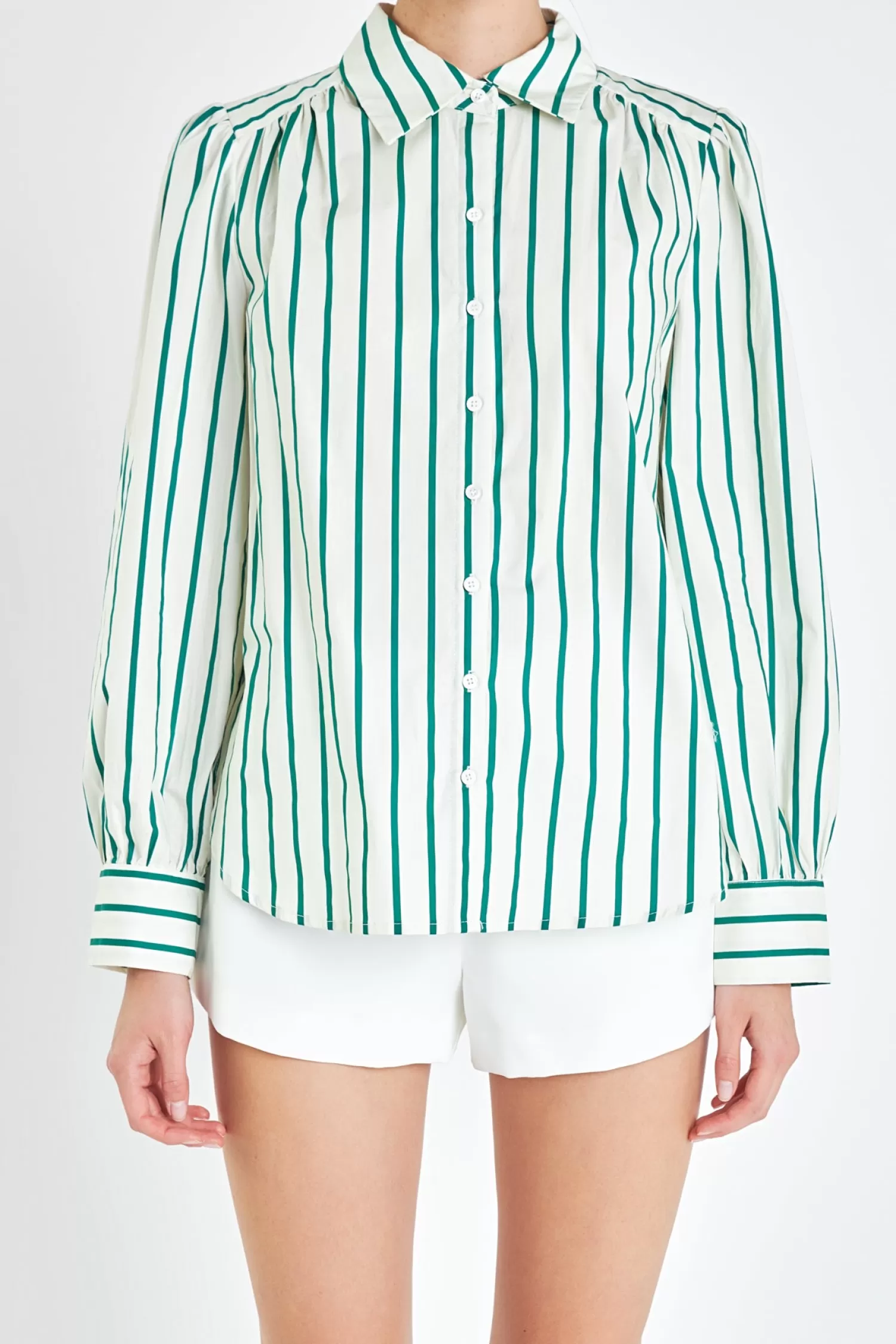 Flash Sale Stripe Shirt in Stripe Wonders | Puff Sleeve Perfection