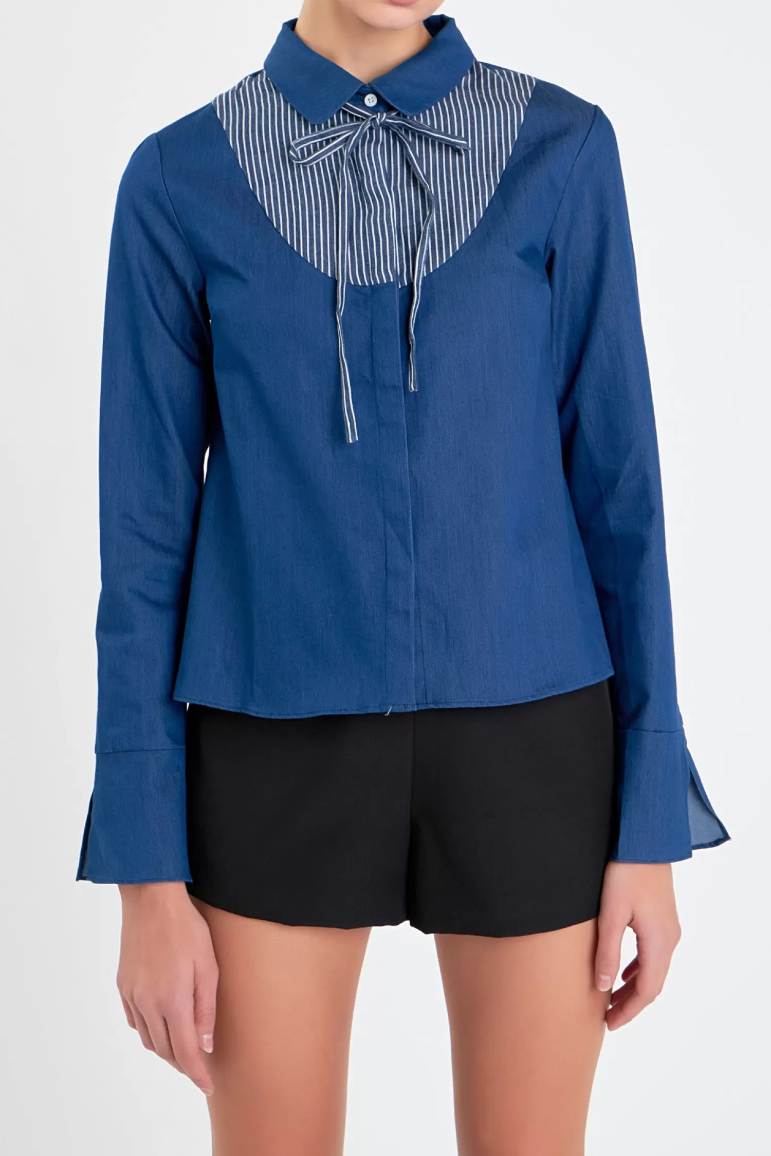 Online Striped Bib Shirts Tops