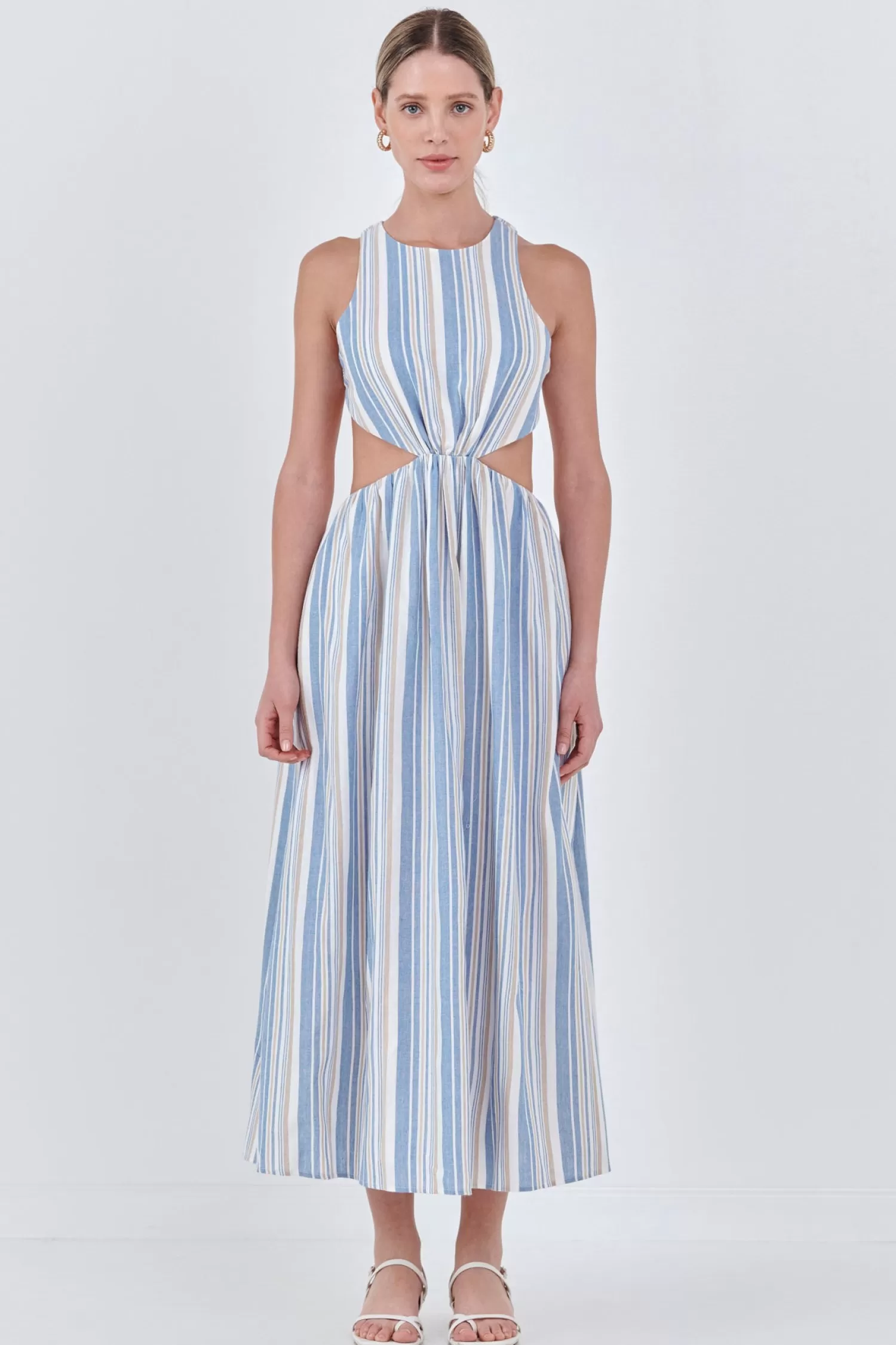 Discount Striped Cut out Maxi Dress Maxi Dresses | Dresses