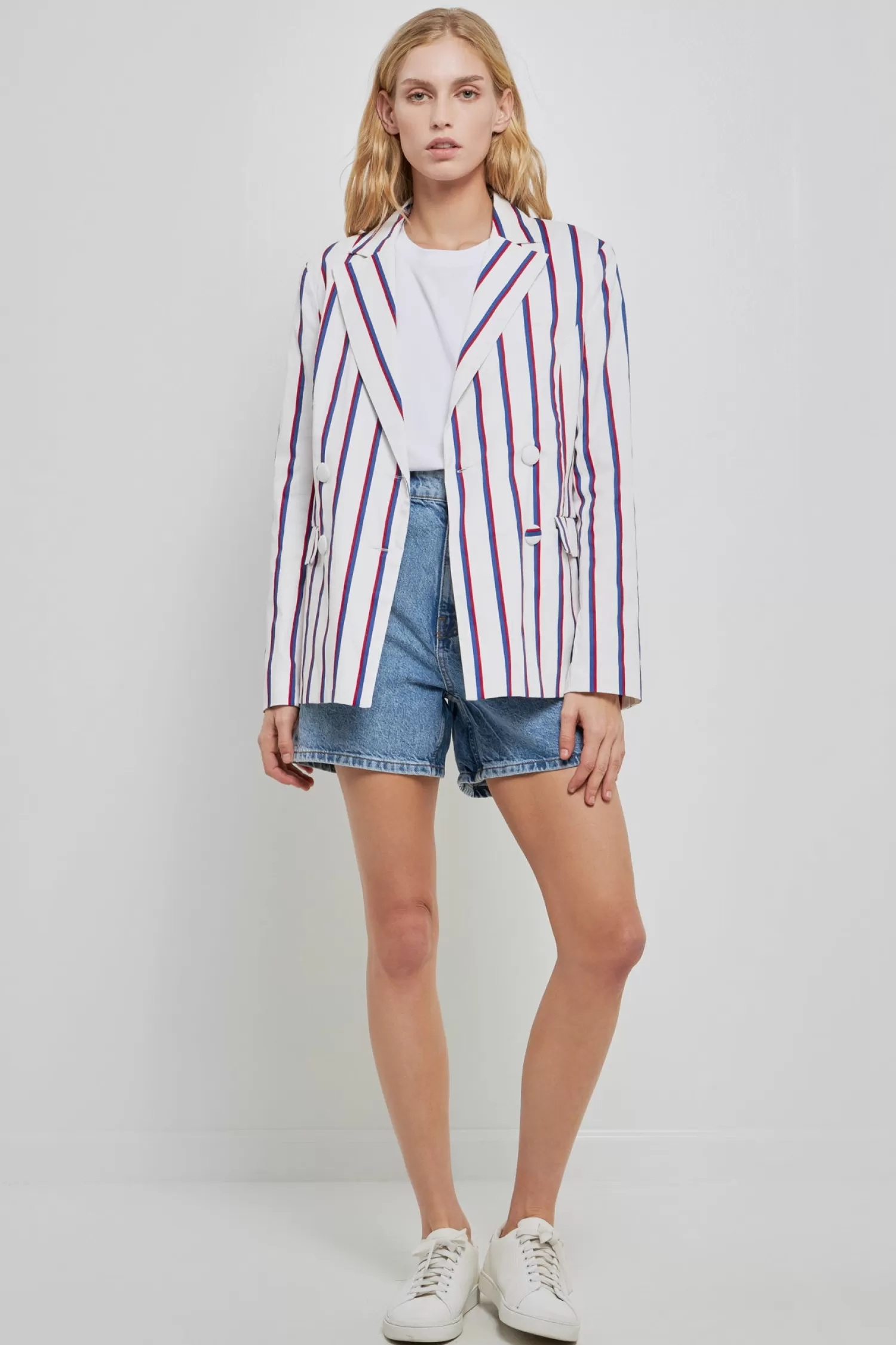 New Striped Double Breasted Blazer Stripe Wonders | Jackets & Coats