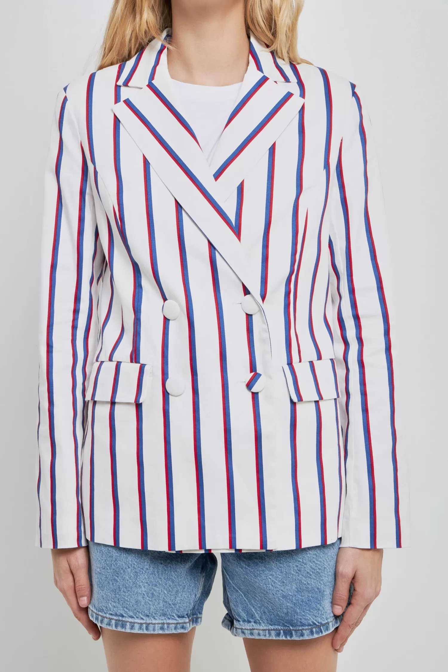 New Striped Double Breasted Blazer Stripe Wonders | Jackets & Coats