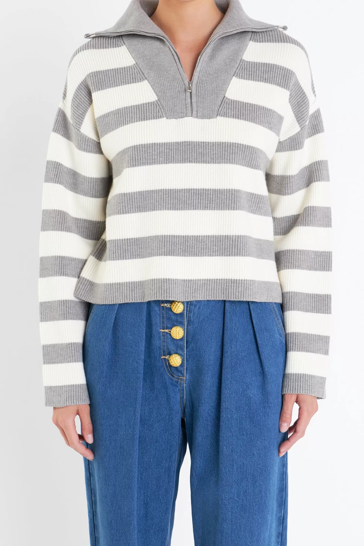 Store Striped Half-Zip Sweater Sweaters & Knits | Sweater Season