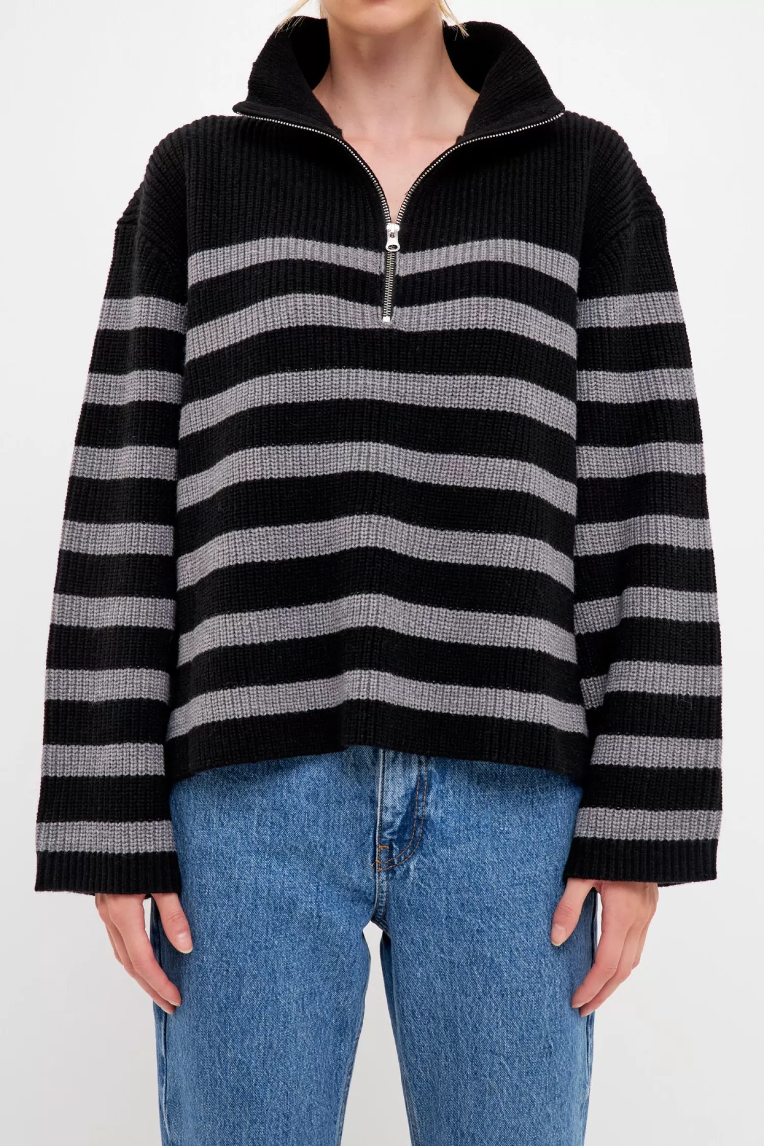 Best Striped Half-Zip Sweater- Sale Sweaters & Knits | Sweater Season