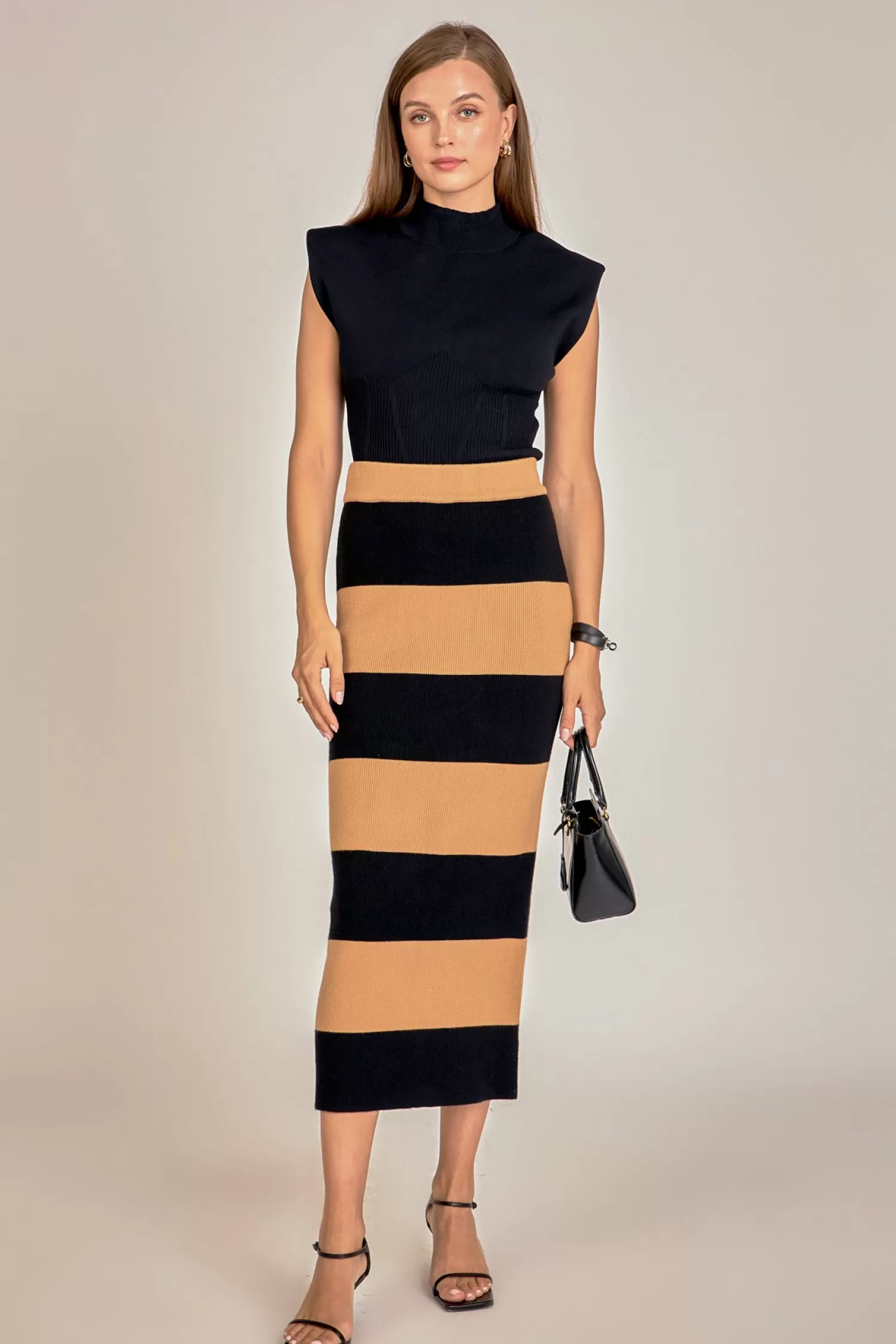 Sale Striped Knit Midi Skirt Skirts | Matching Sets