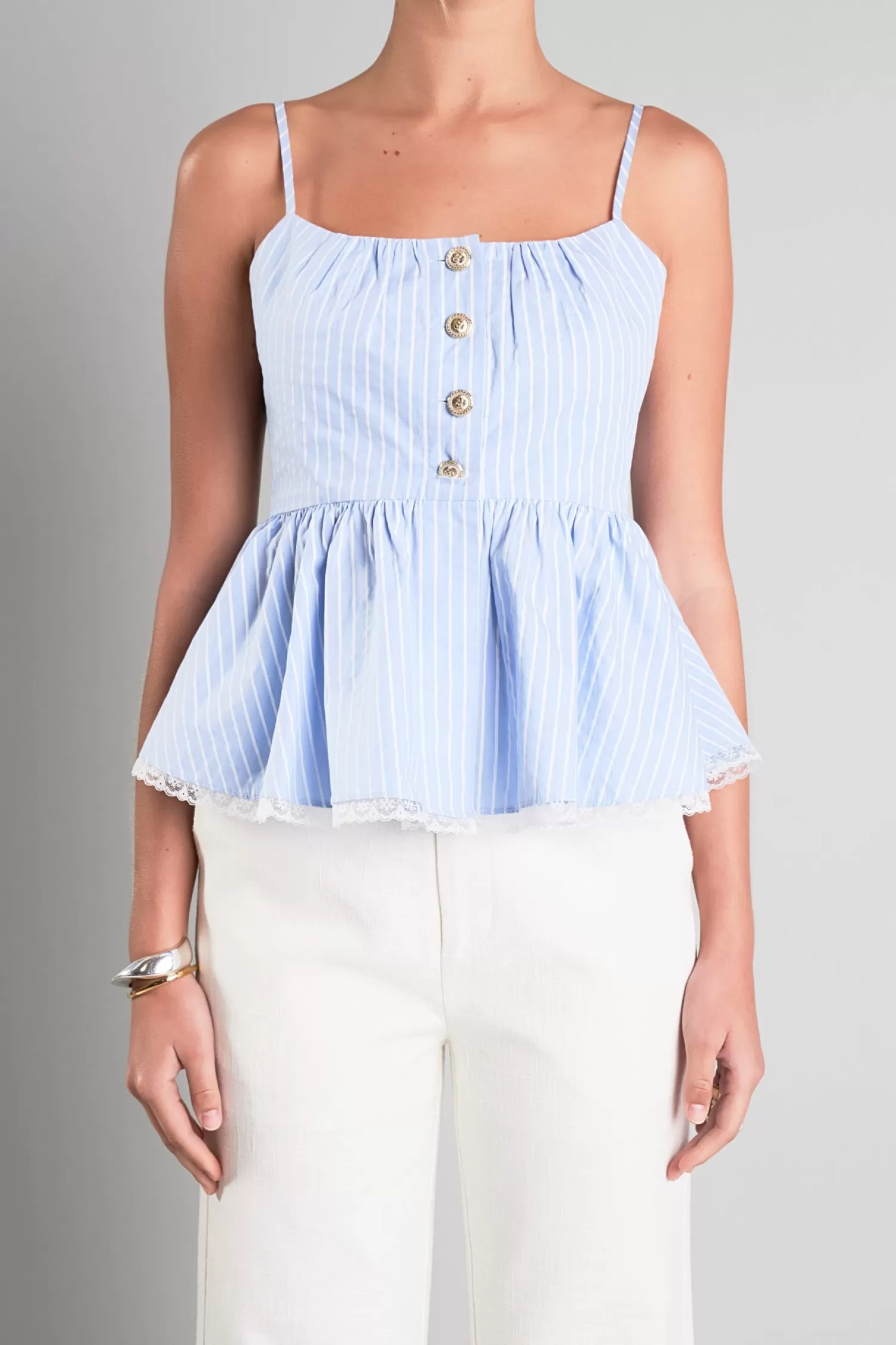 Cheap Striped Peplum Top Stripe Wonders | Tops