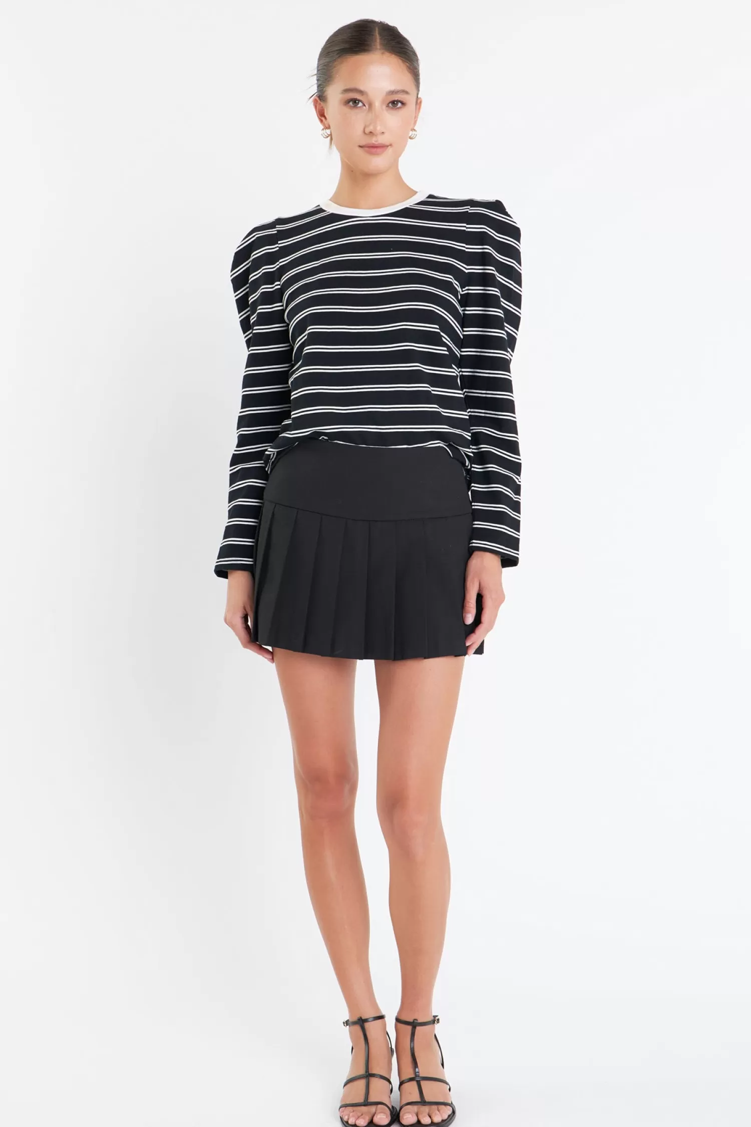 Best Sale Striped Puff Sleeves Top Stripe Wonders | Tops