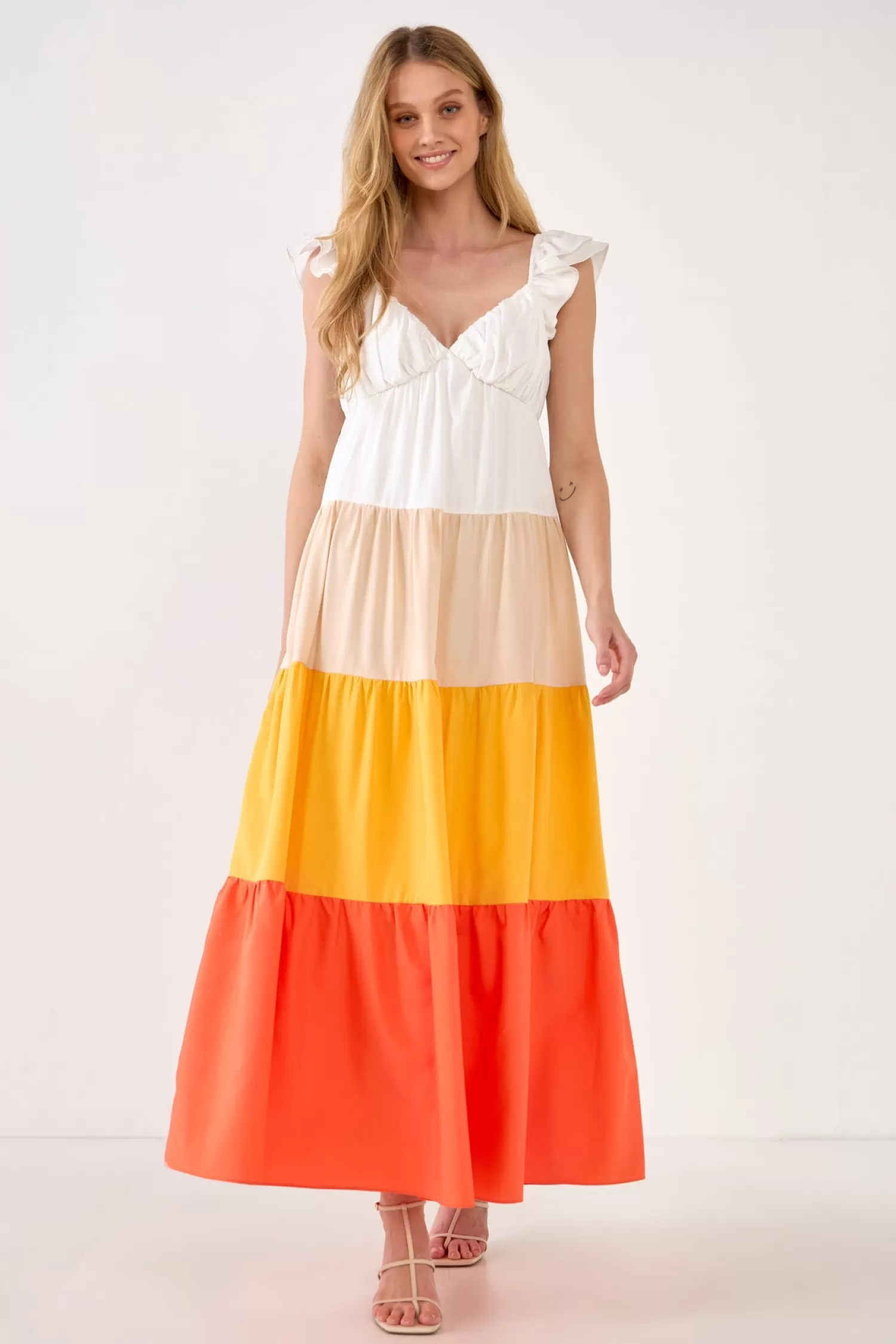 Outlet Sunset Colorblock Maxi Dress Special Occasion | Resort Ready